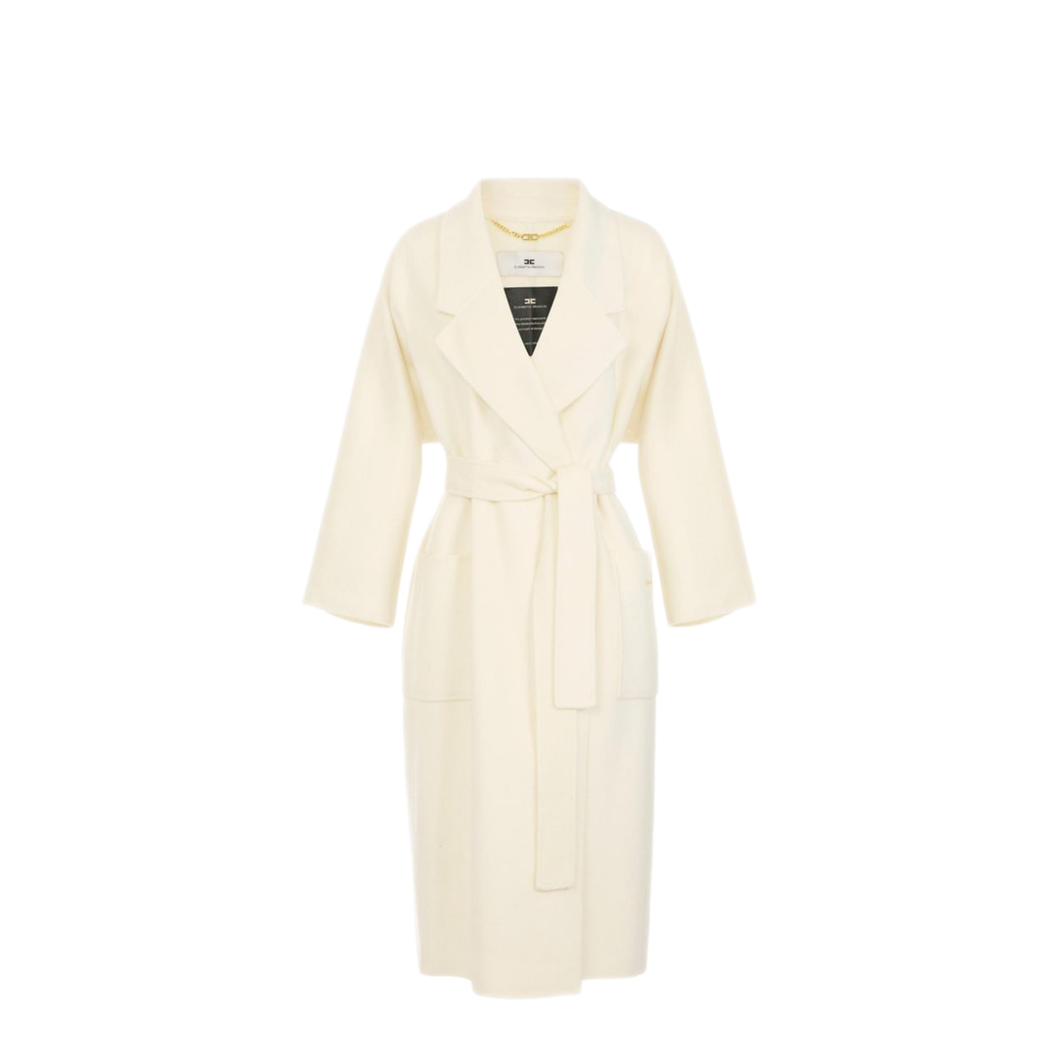 MAYFEYR - Elisabetta Franchi - Coat White - CP01D66E2193