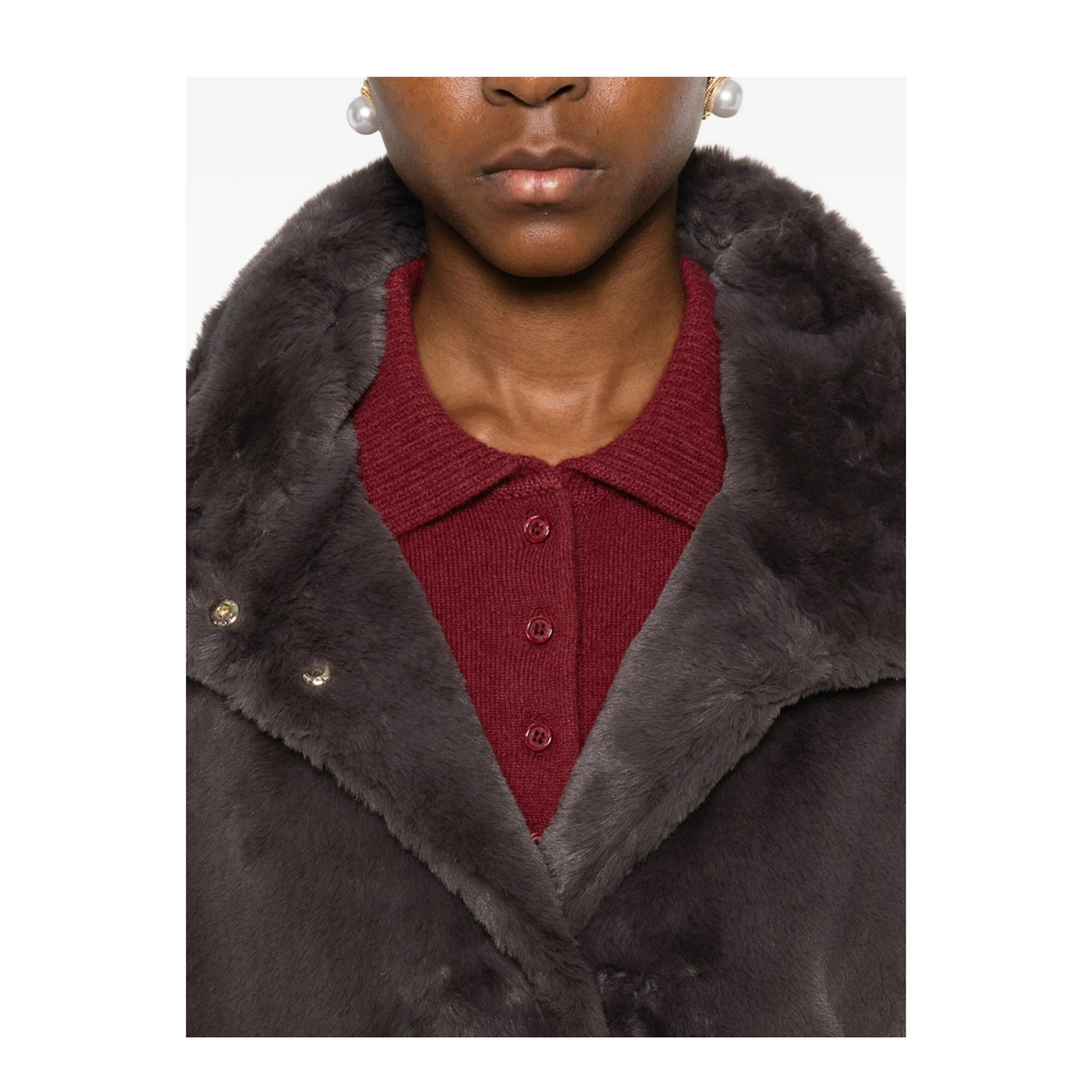 MAYFEYR - Herno - High-Neck Faux-Fur Coat - GC000491D124229480