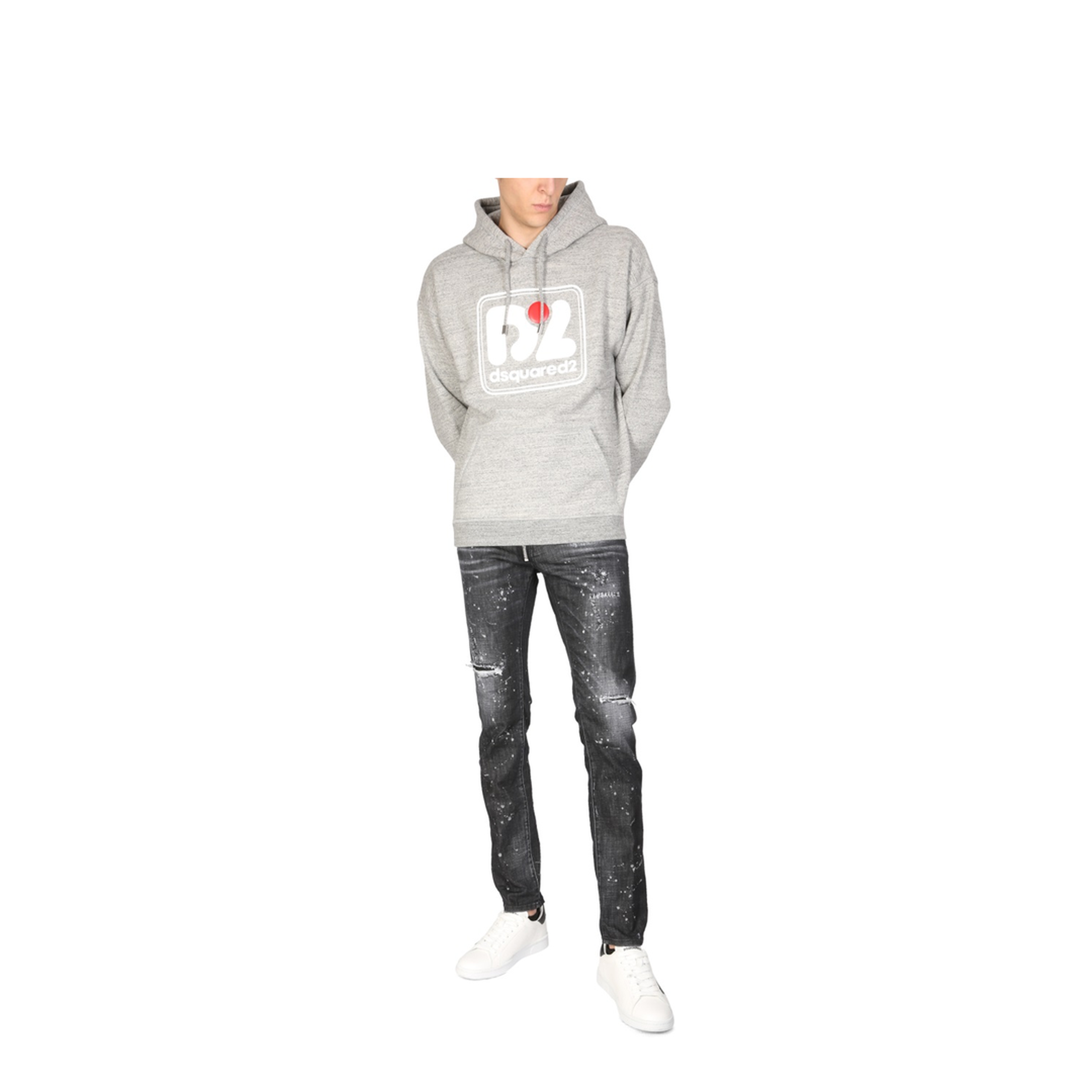 MAYFEYR - Dsquared2 - Camo Patch Herc Anorak Sweatshirt - S71GU0564S25148858M