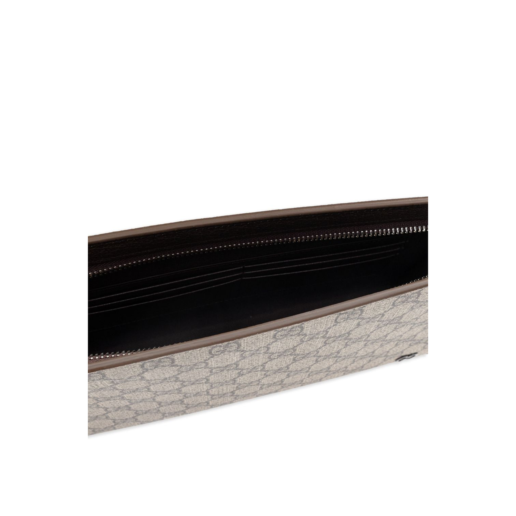 Brown Trim Small Pouch (GG Supreme)