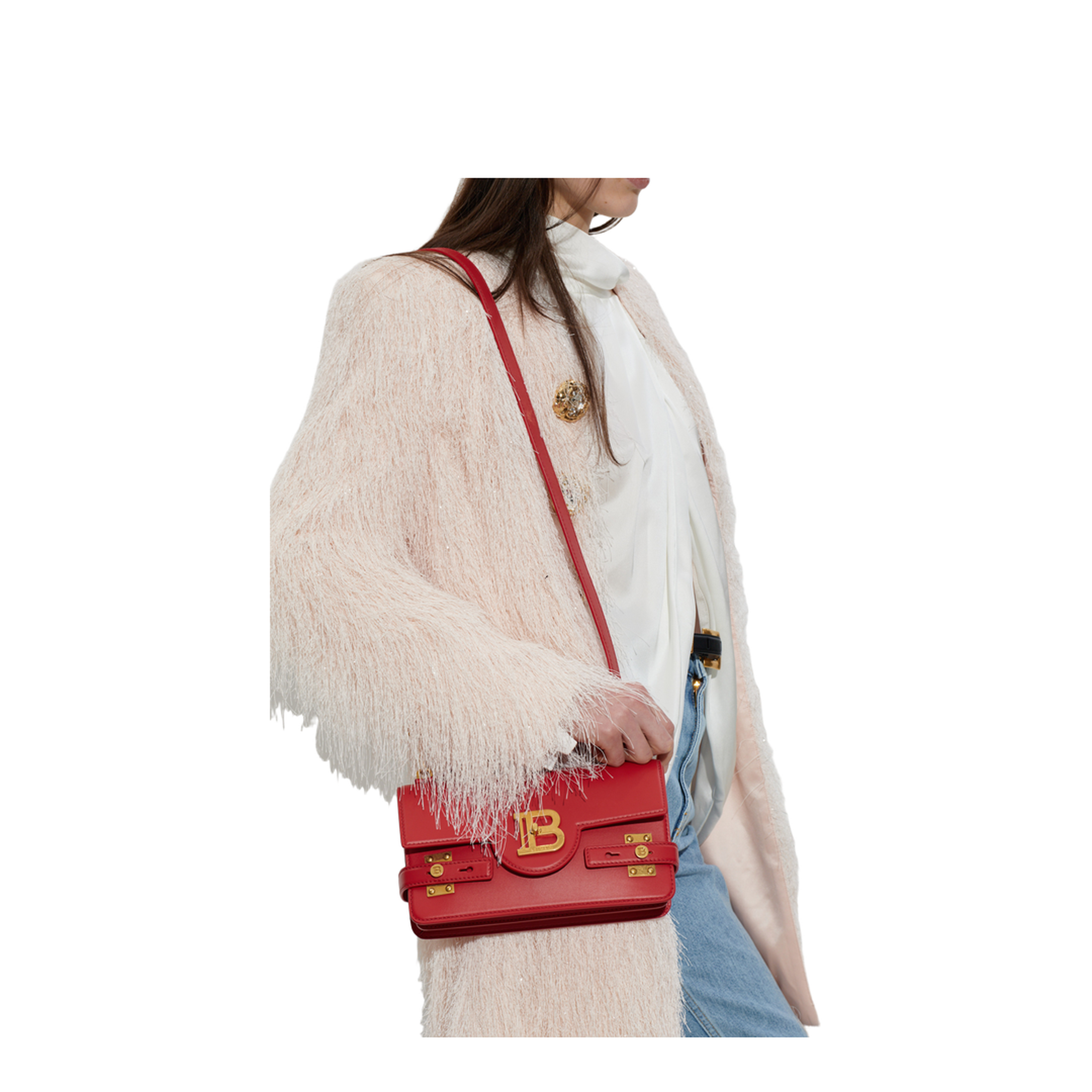 B-Buzz 24 Smooth Leather Handbag - Rouge