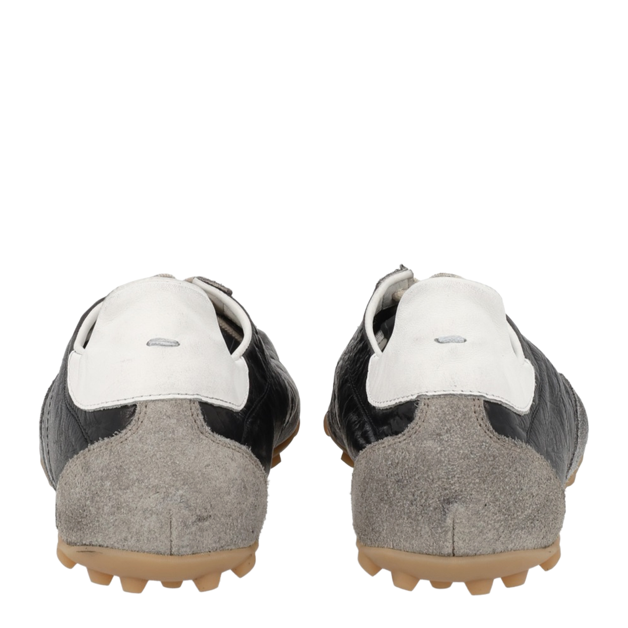 Sprinters Sneakers In Black Leather And Vintage Suede