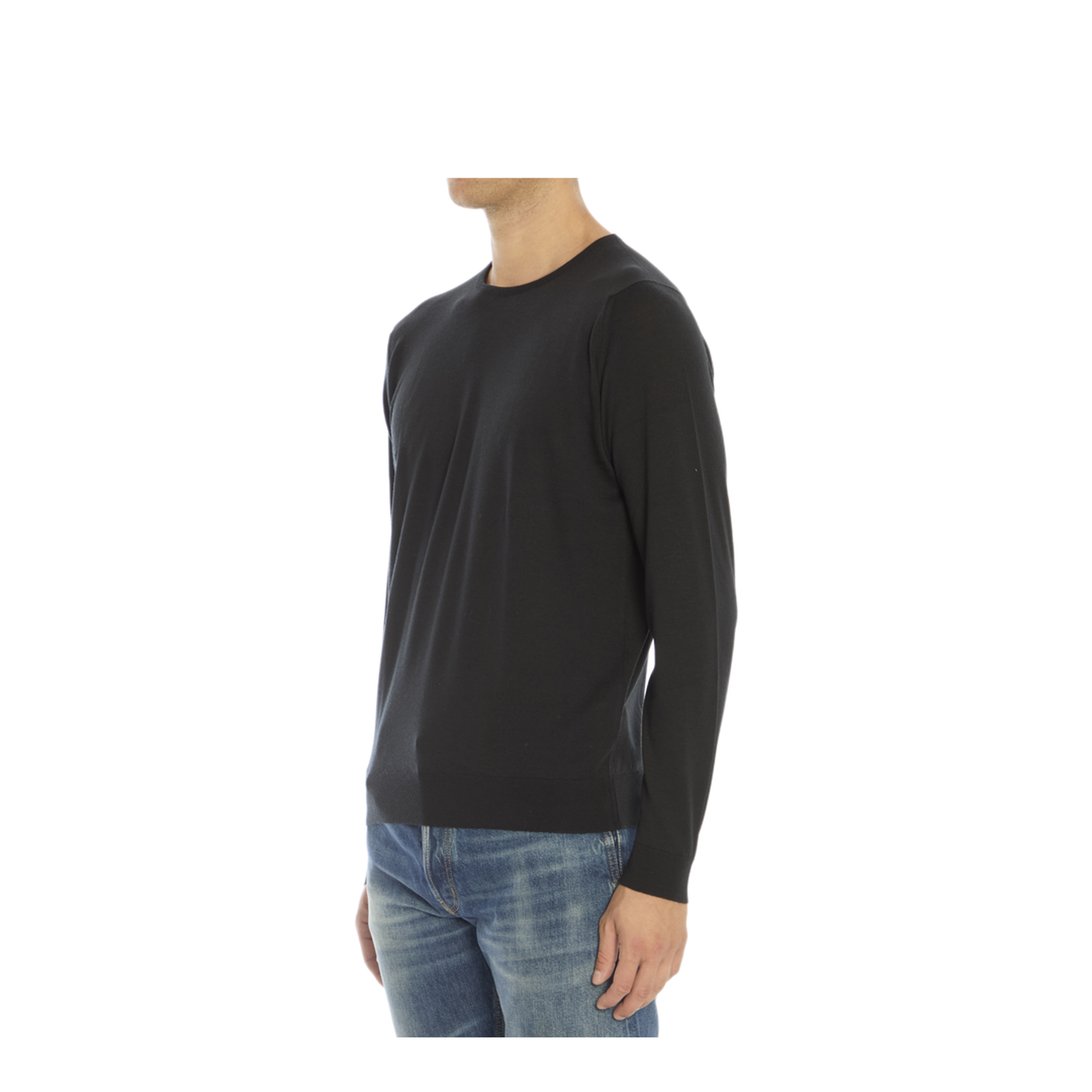 MAYFEYR - John Smedley - Black Merino Wool Sweater - LUNDYBLACK
