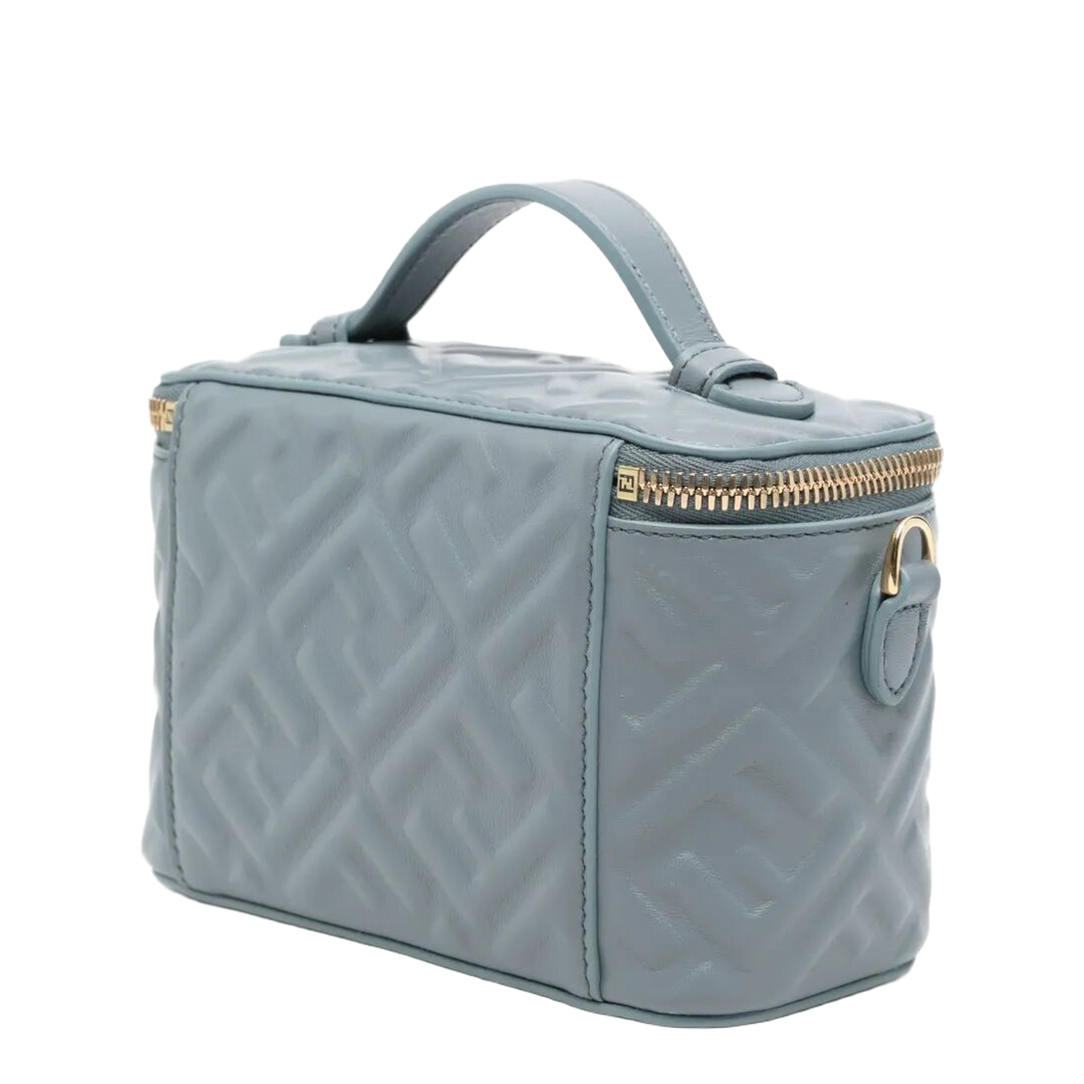 Vanity Crossbody Bag Leather Light Blue