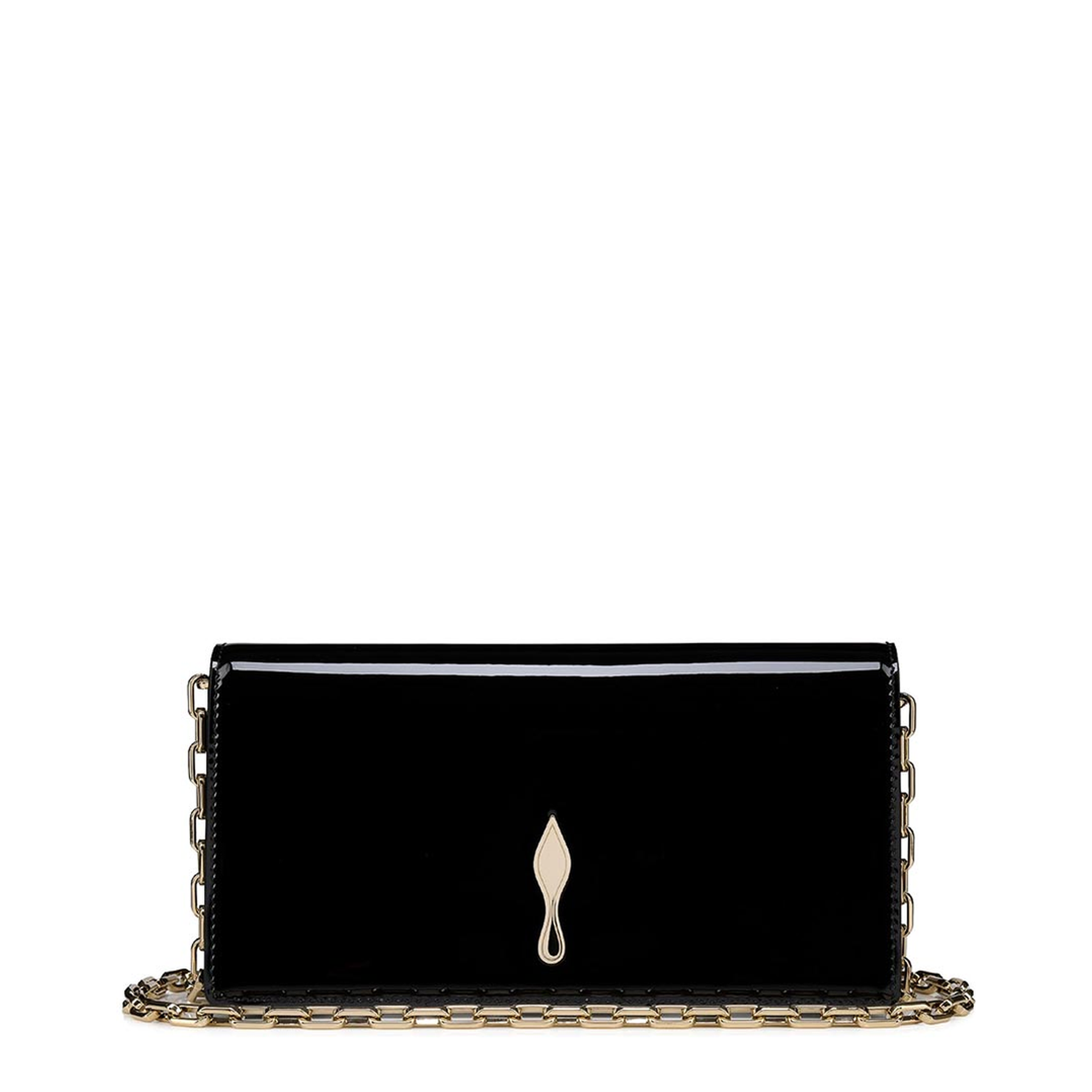 Bettina Clutch Patent Calf Leather Black