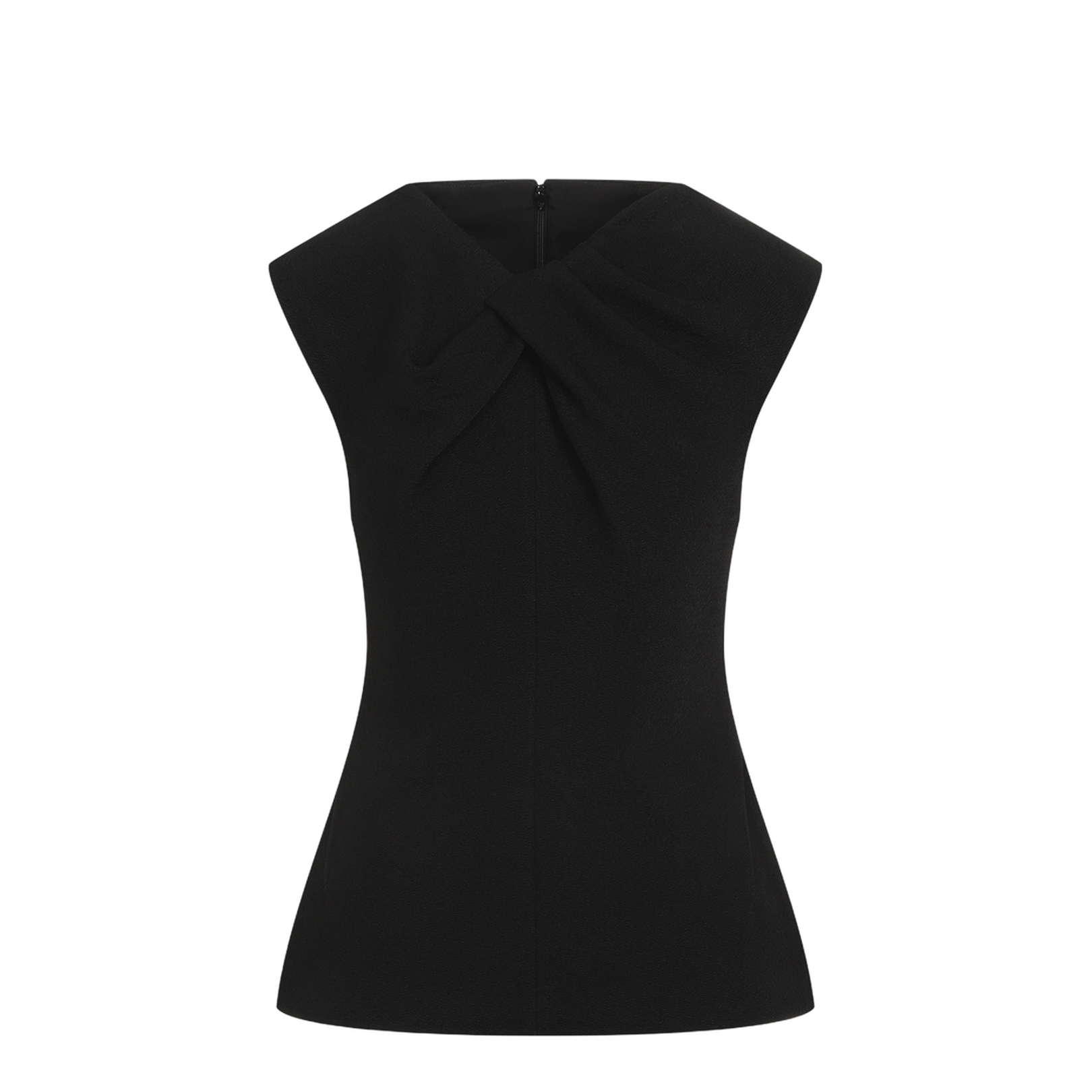 Tank Top W/Knot - Black