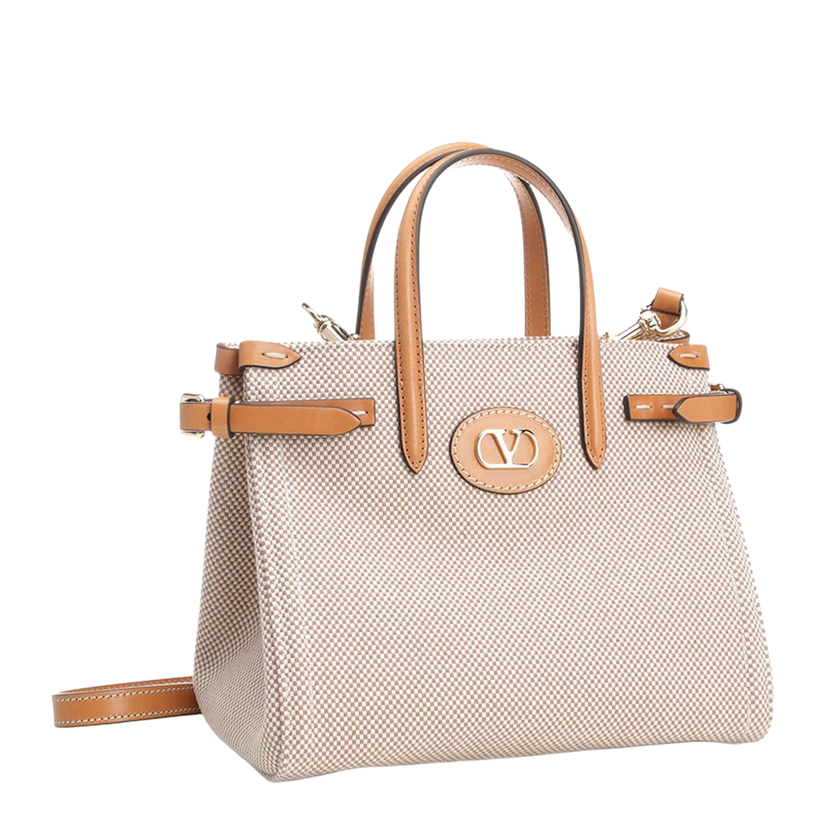 Antibes Canvas Bag in Natural Brown