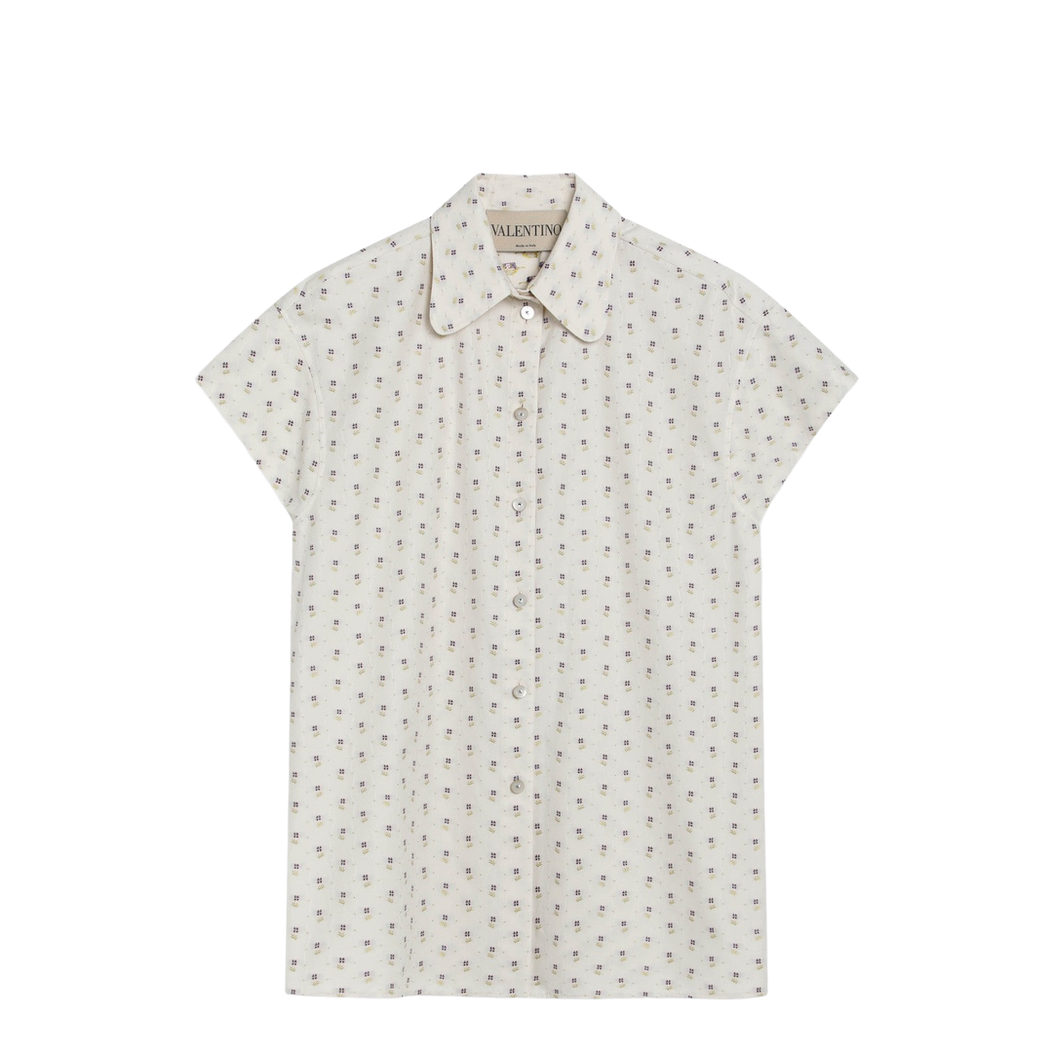 Short-sleeved floral shirt