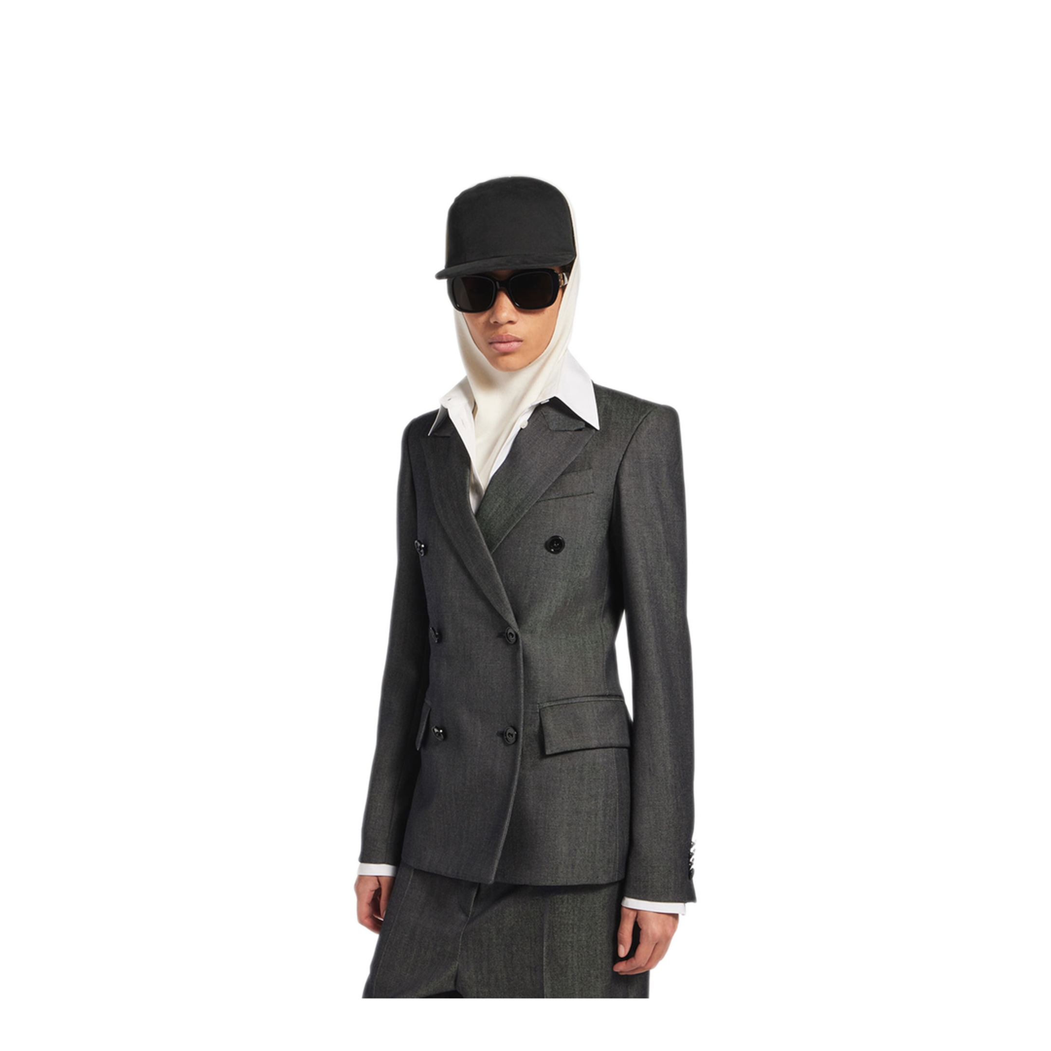 MAYFEYR - Balenciaga - Double-Breasted Tailored Jacket In Wool Twill In Denim Look - 872296TUT444100