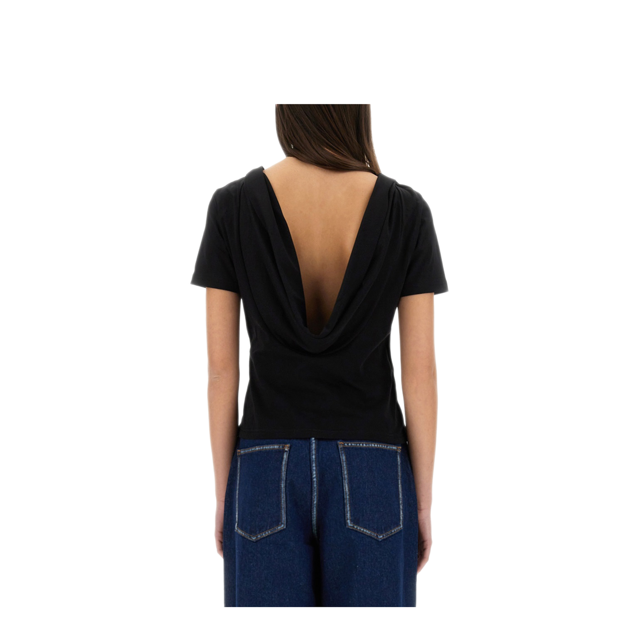MAYFEYR - NINA RICCI - T Shirt With Back Neckline - 25PJTO029CO1094U9000