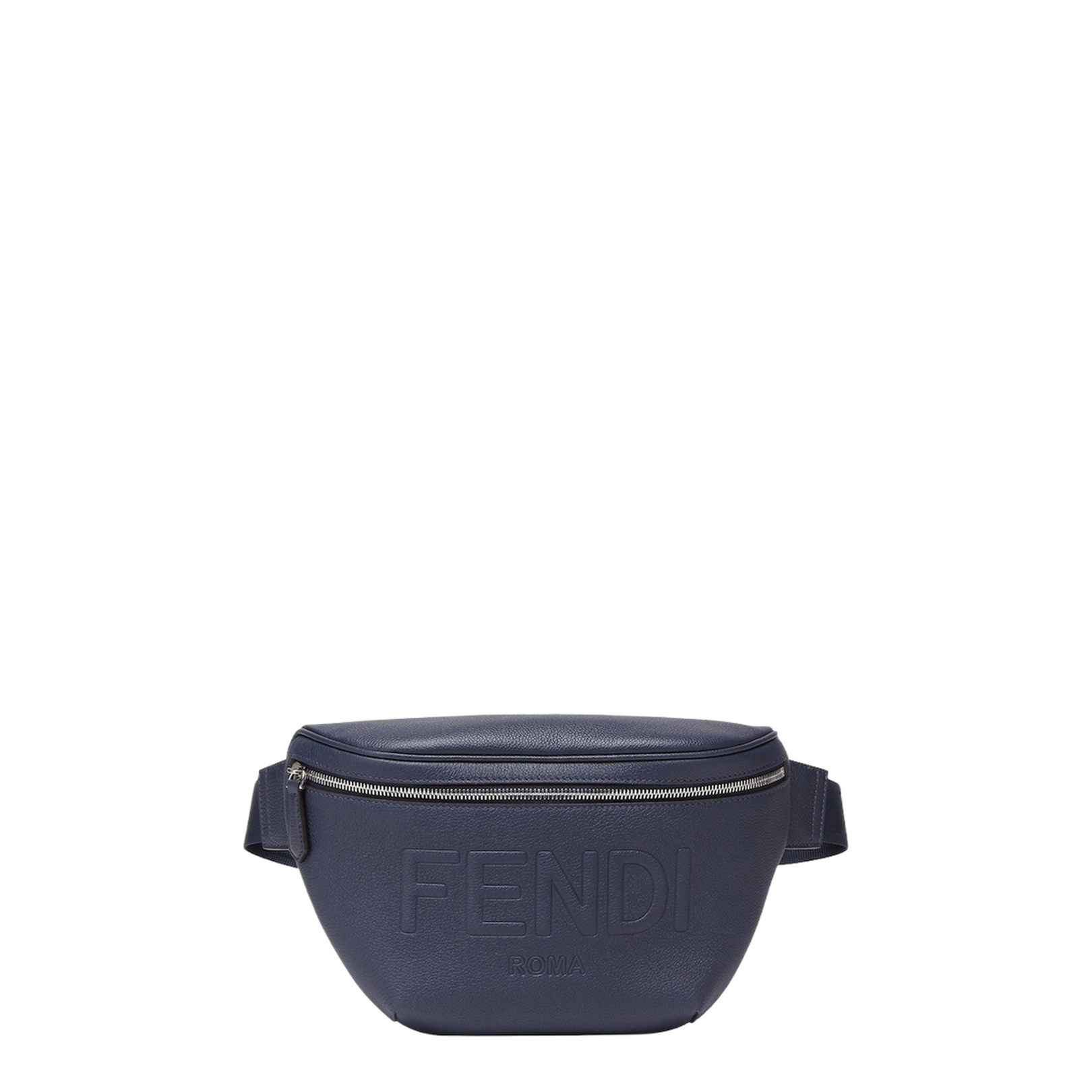 Dark Blue Full-Grain Leather Belt Bag