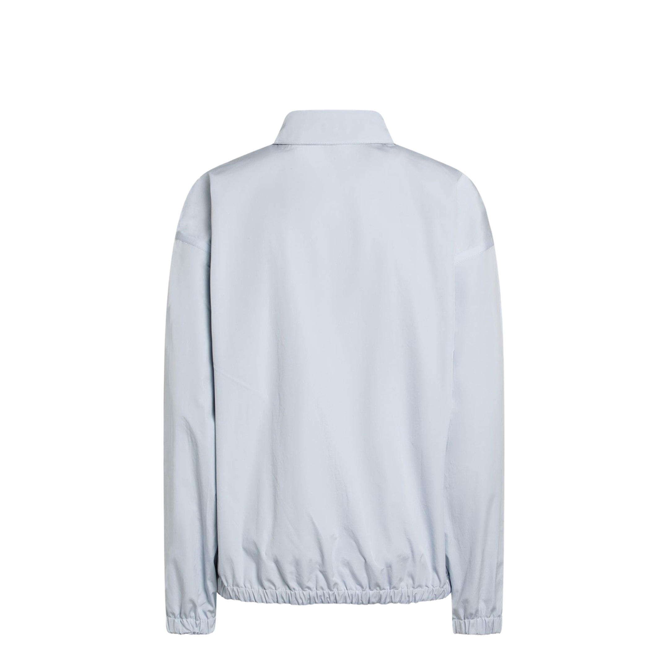 Reversible Light Blue Jacket with Check Pattern