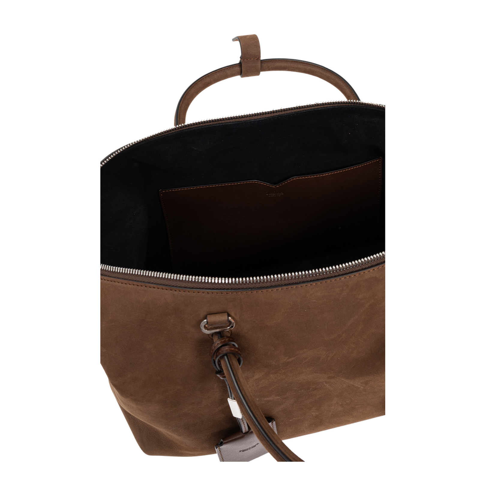Large Nubuck Leather Satchel