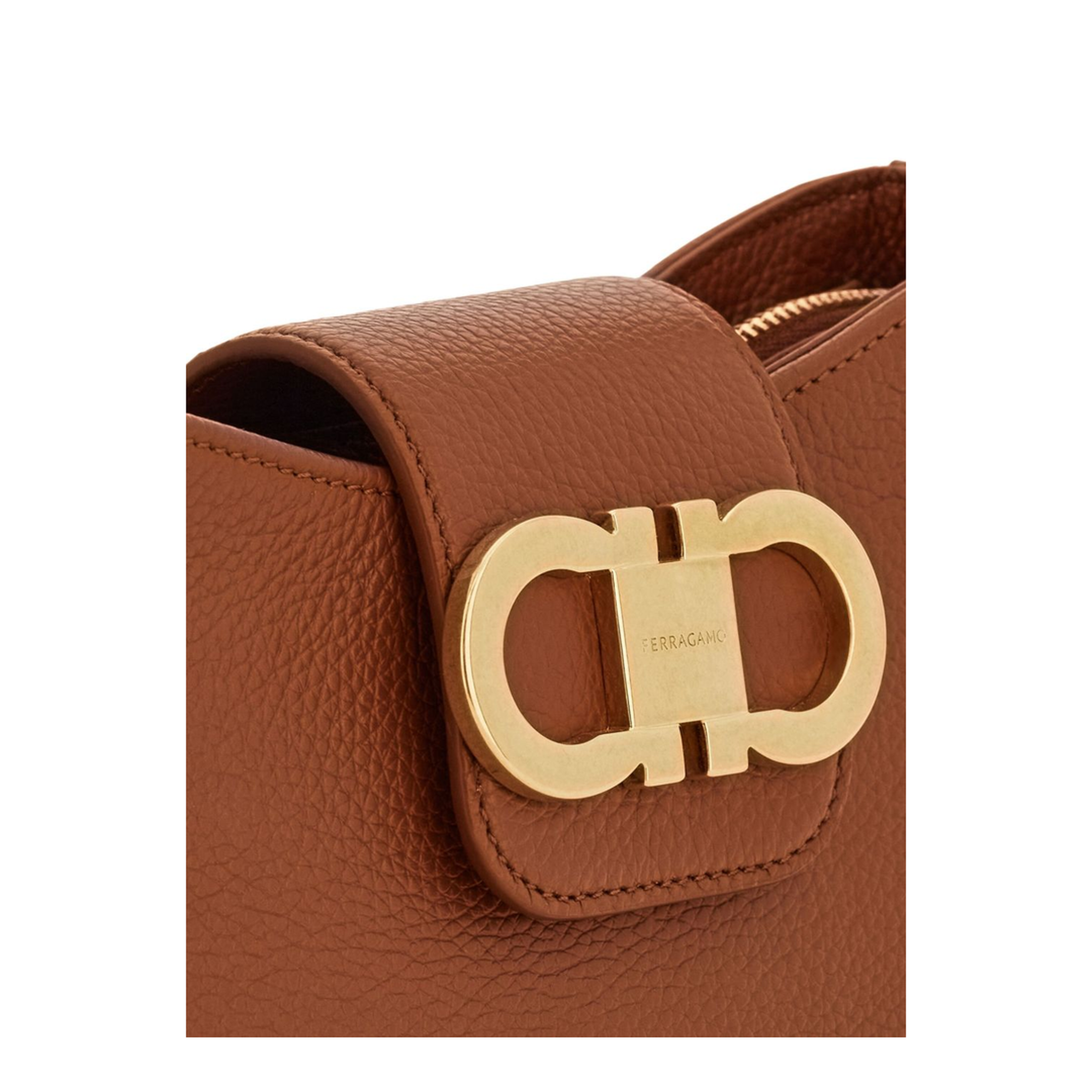 Minibag Double Gancino Small Leather Goods in White
