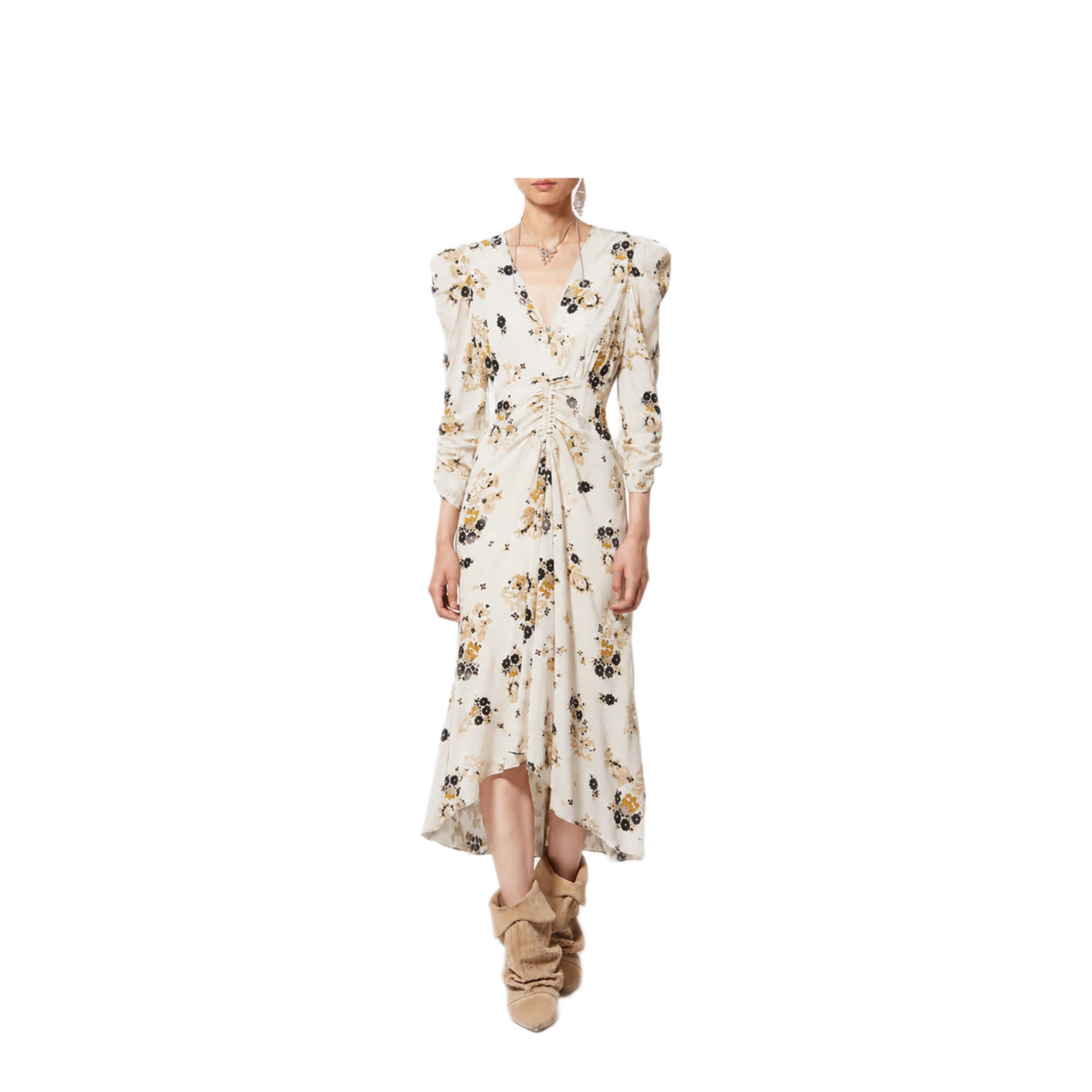 MAYFEYR - Isabel Marant - Printed Silk Midi Dress - RO0011FAD3J07I23EC
