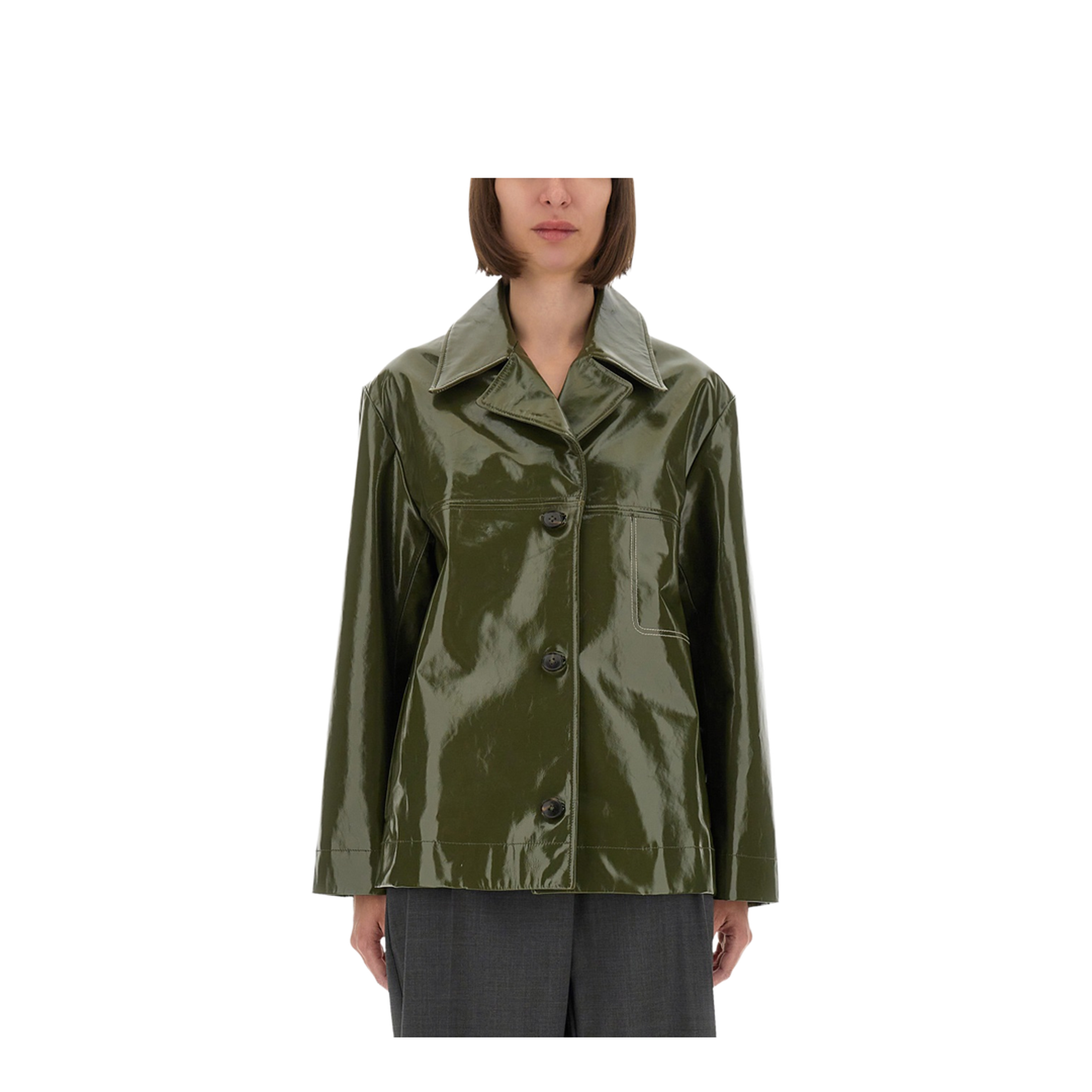 Shiny Leather Jacket