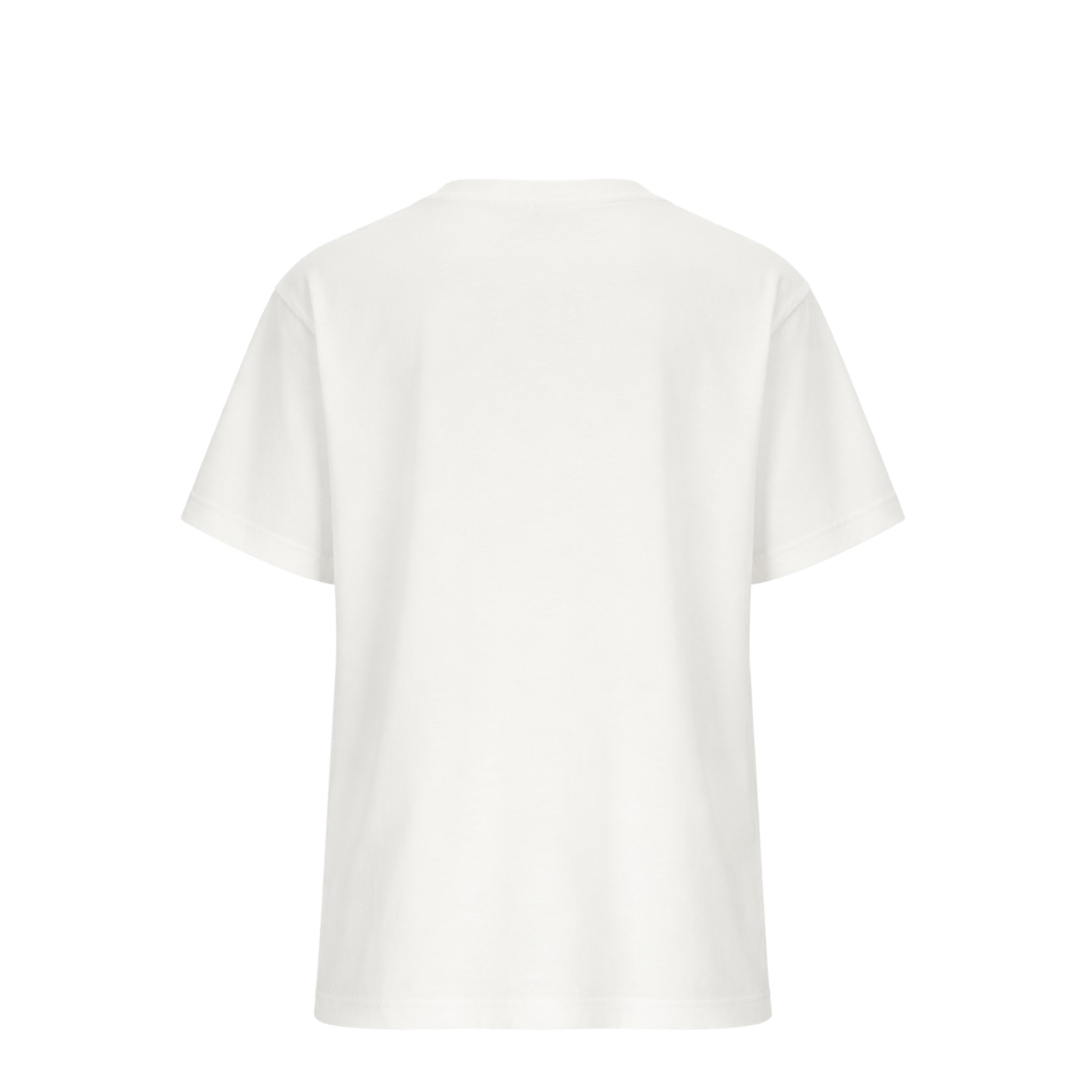 Printed Cotton Jersey T-Shirt in White