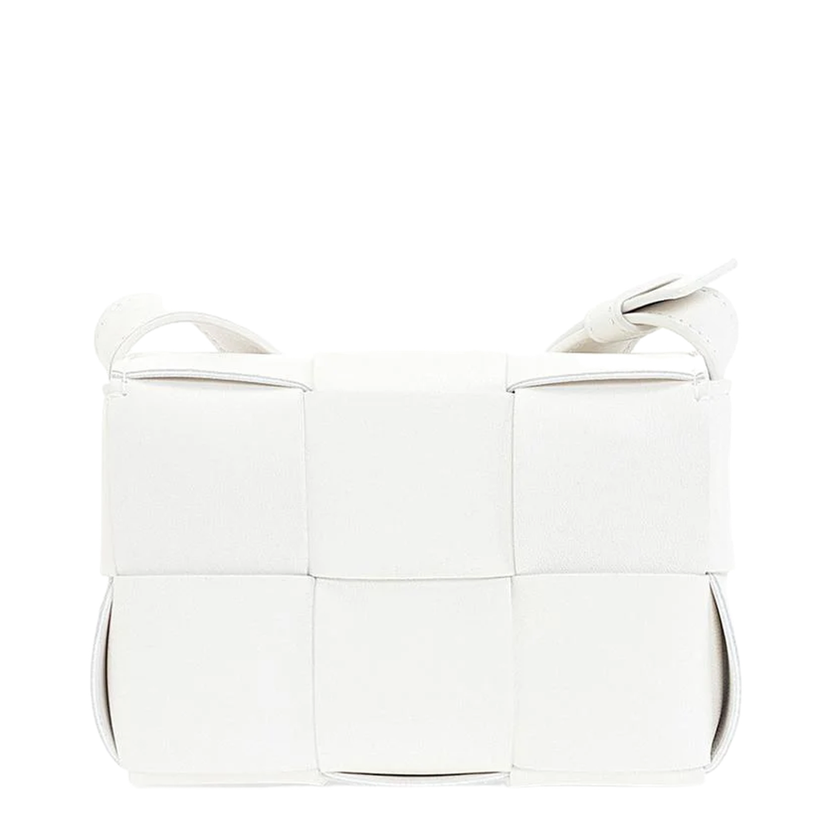 Cassette Mini Leather Crossbody Bags - White