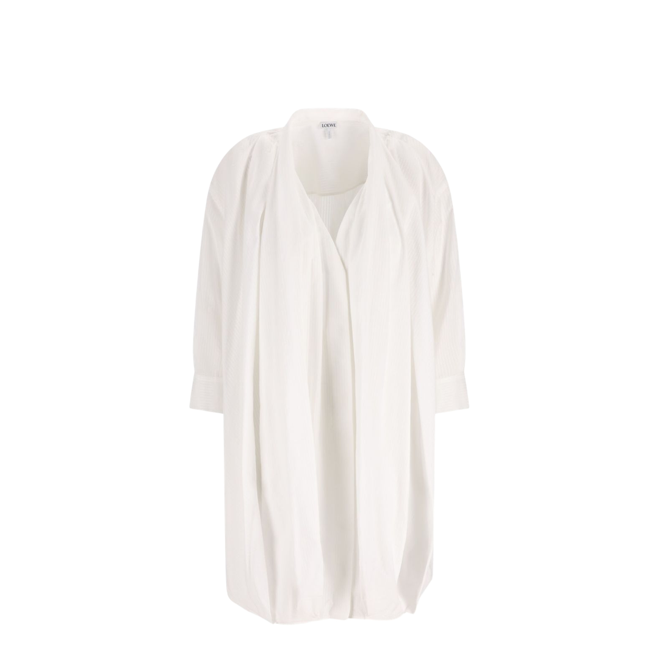 Draped Cotton Dress