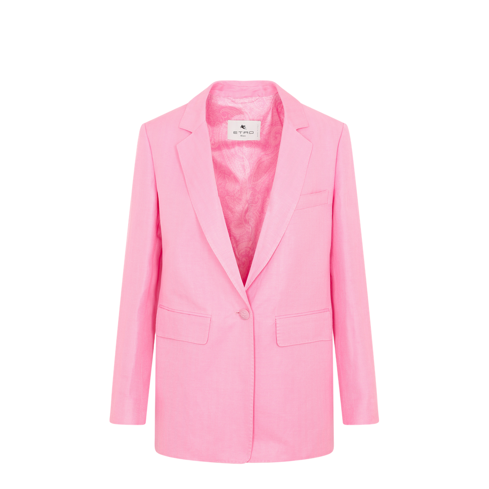 Fuji Single-breasted Blazer In Multicolor