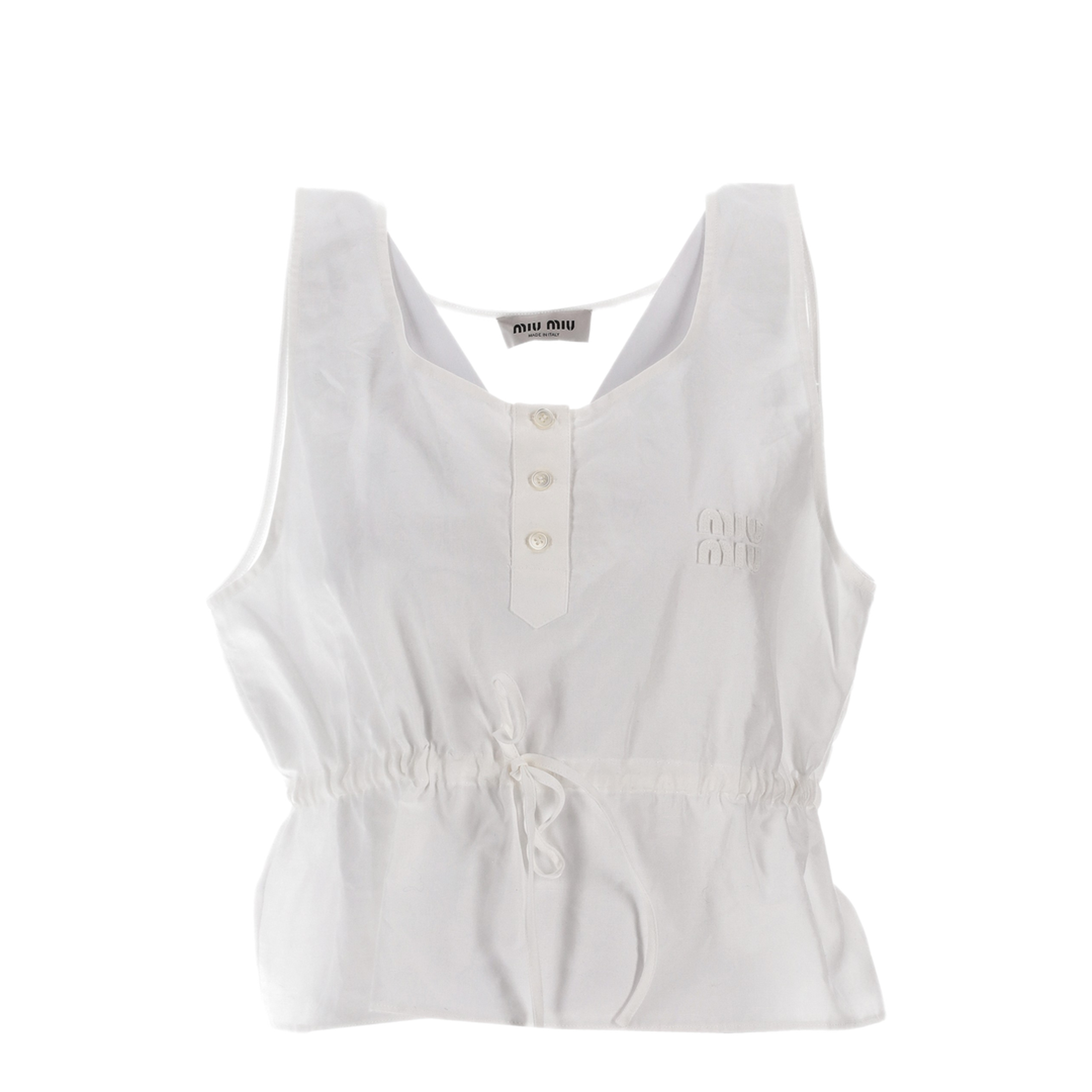 MAYFEYR - Miu Miu - Top Popeline Fiammato - MT2165SOOO163MF0009