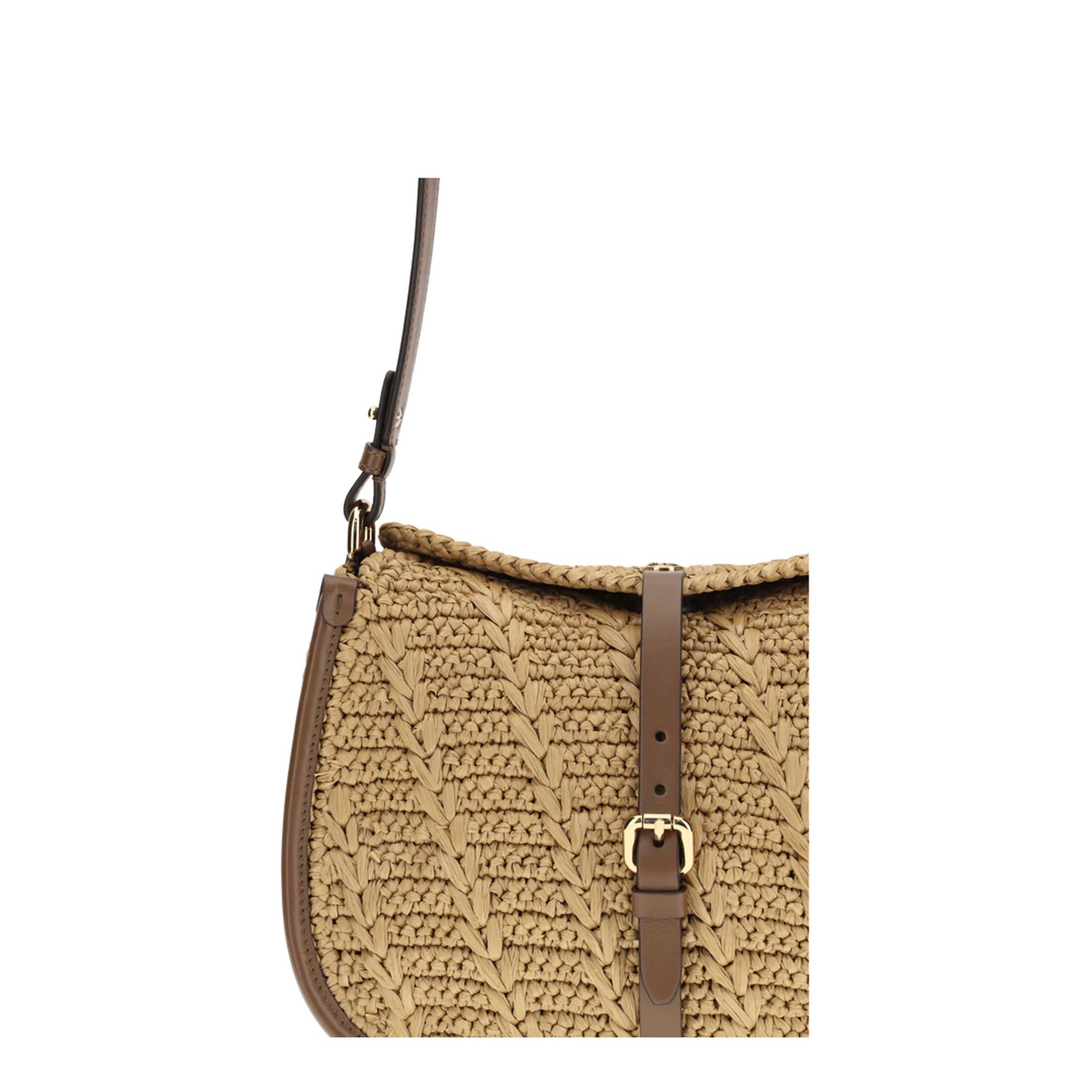 MAYFEYR - Etro - Raffia Crochet Pony Shoulder Bag - WP1C0019AE302