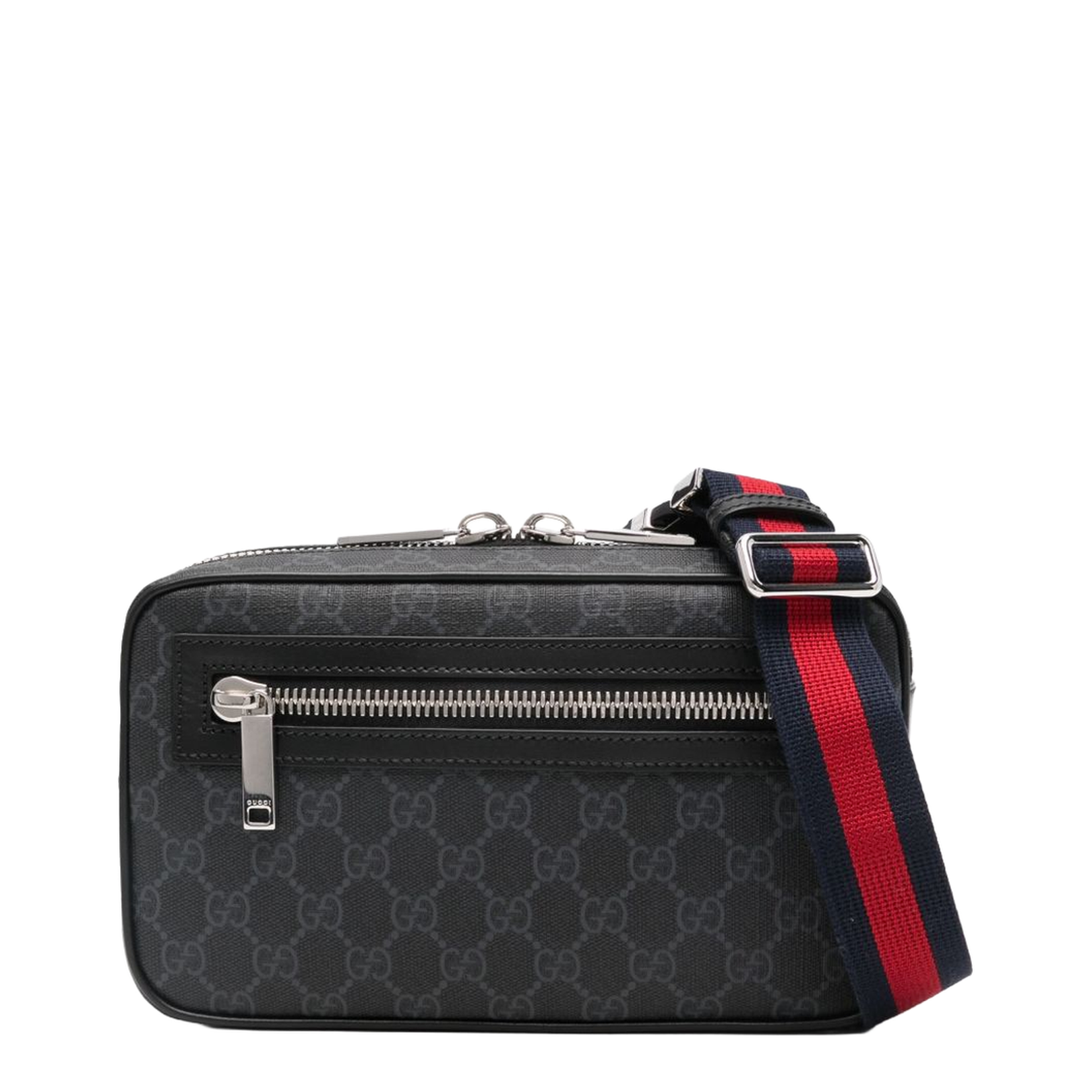 GG Black Canvas Sling Backpack - Black