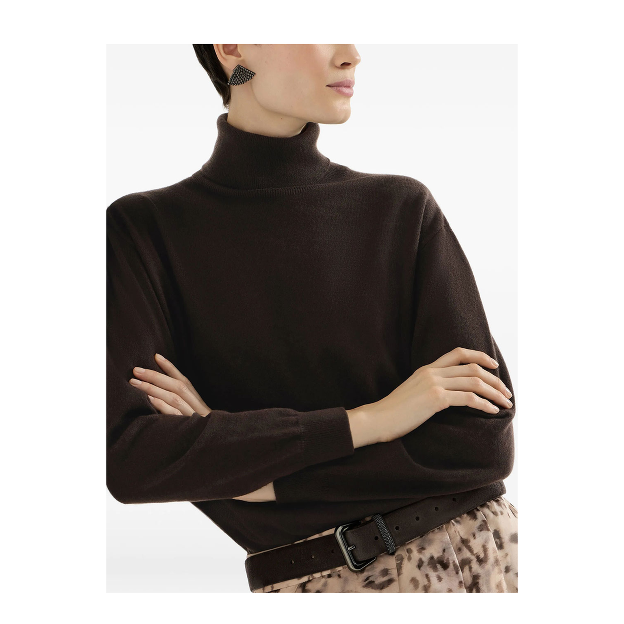 MAYFEYR - Brunello Cucinelli - Cashmere Turtleneck Sweater With Monili - M12150103C9792
