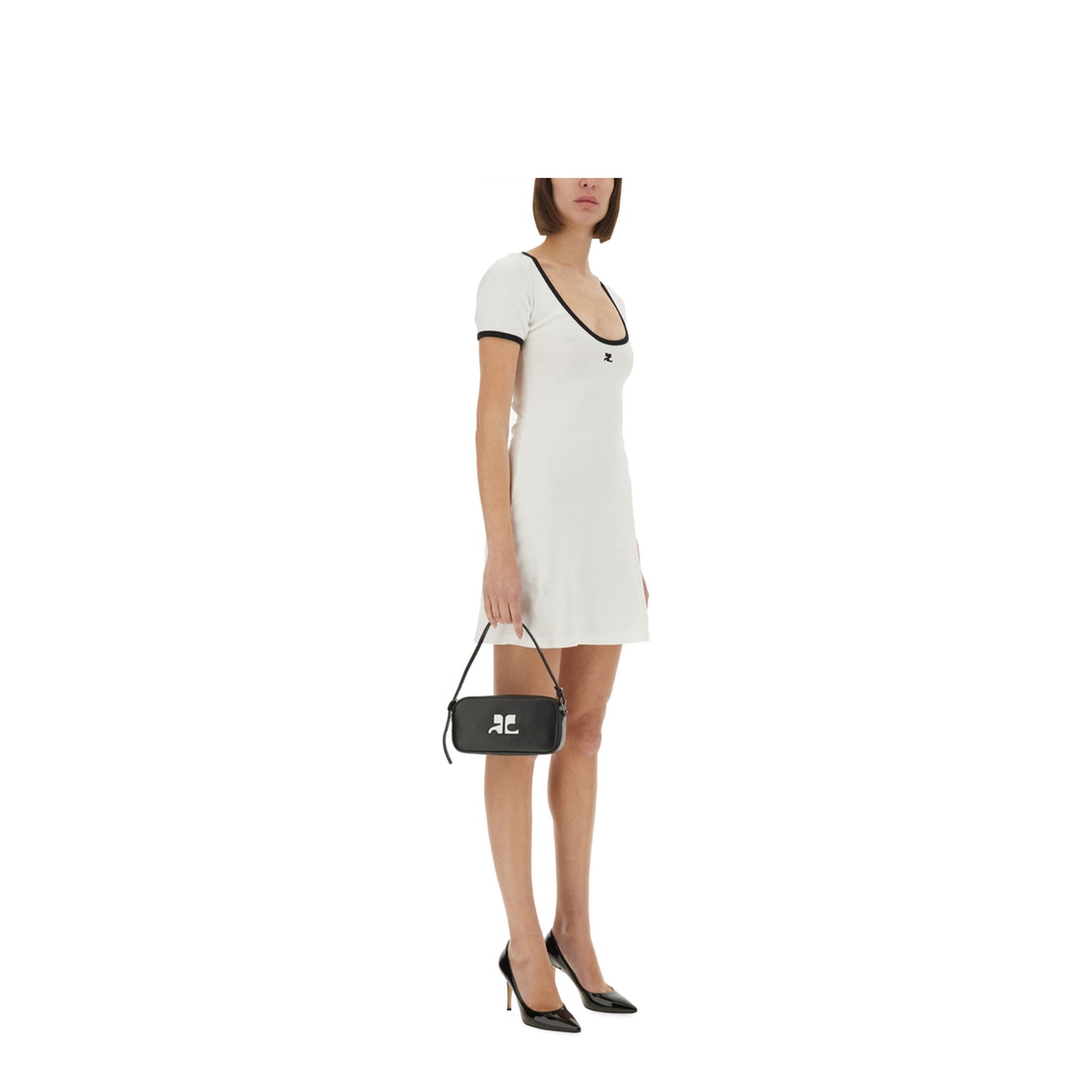 MAYFEYR - Courreges - Holistic Contrast Mini Dress - 225JRO600JS02030098