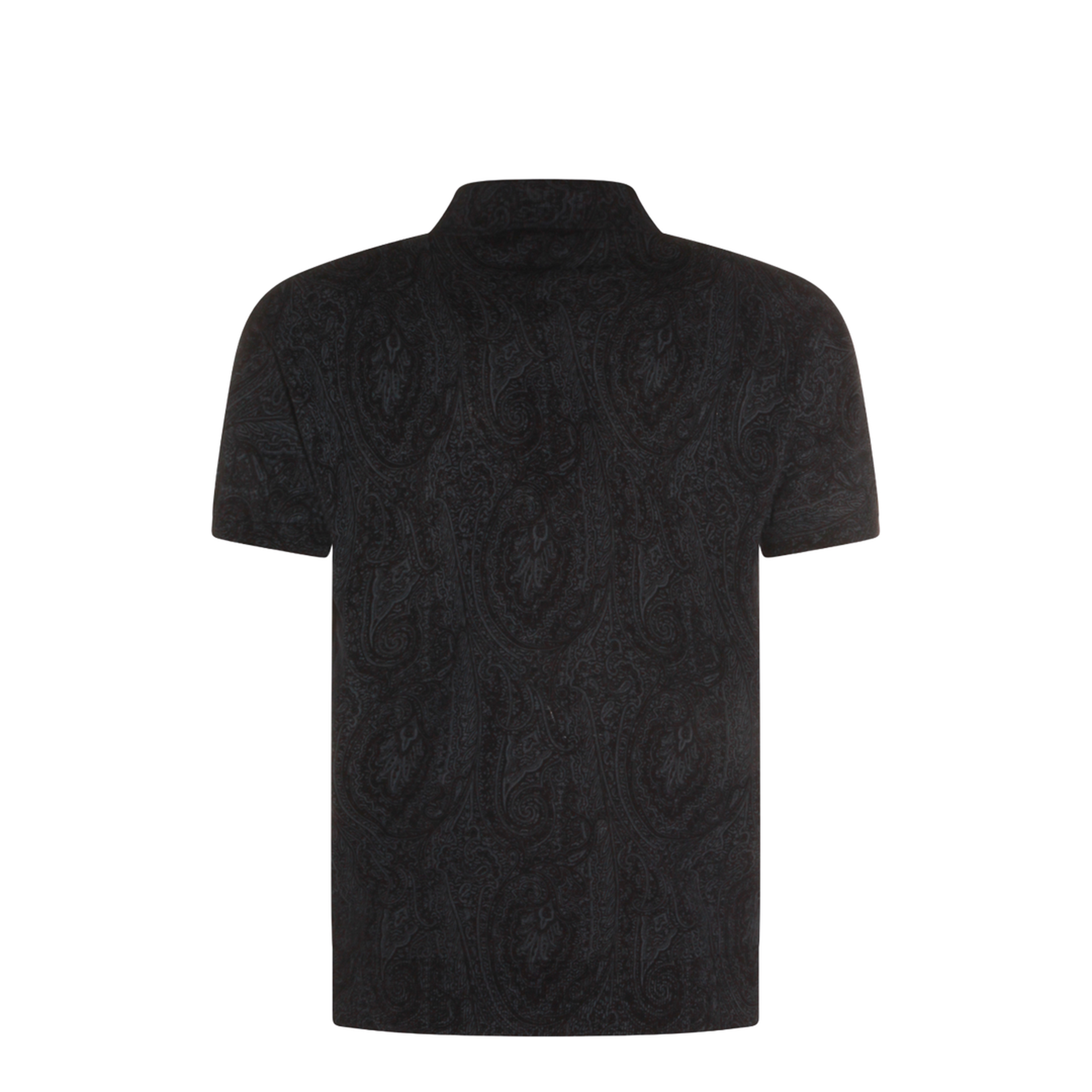Men's Pattern Polo Shirt Blue