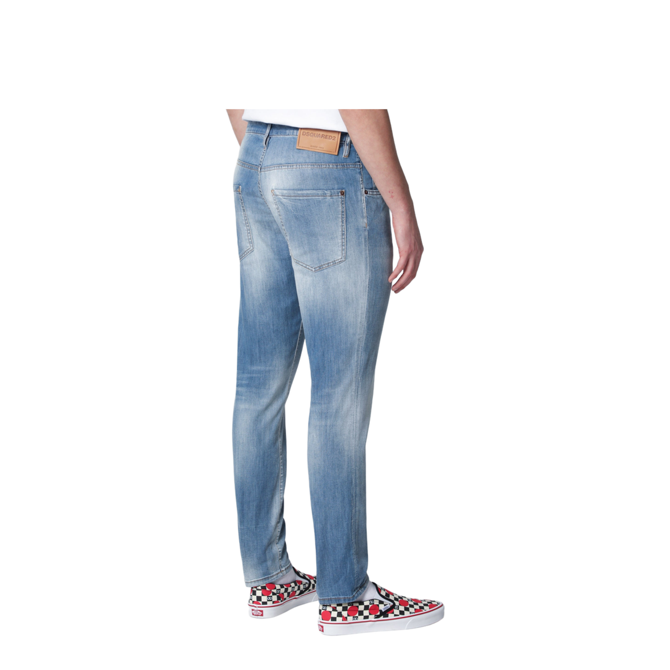 Skater Light-Wash Stretch Denim Jeans In Blue