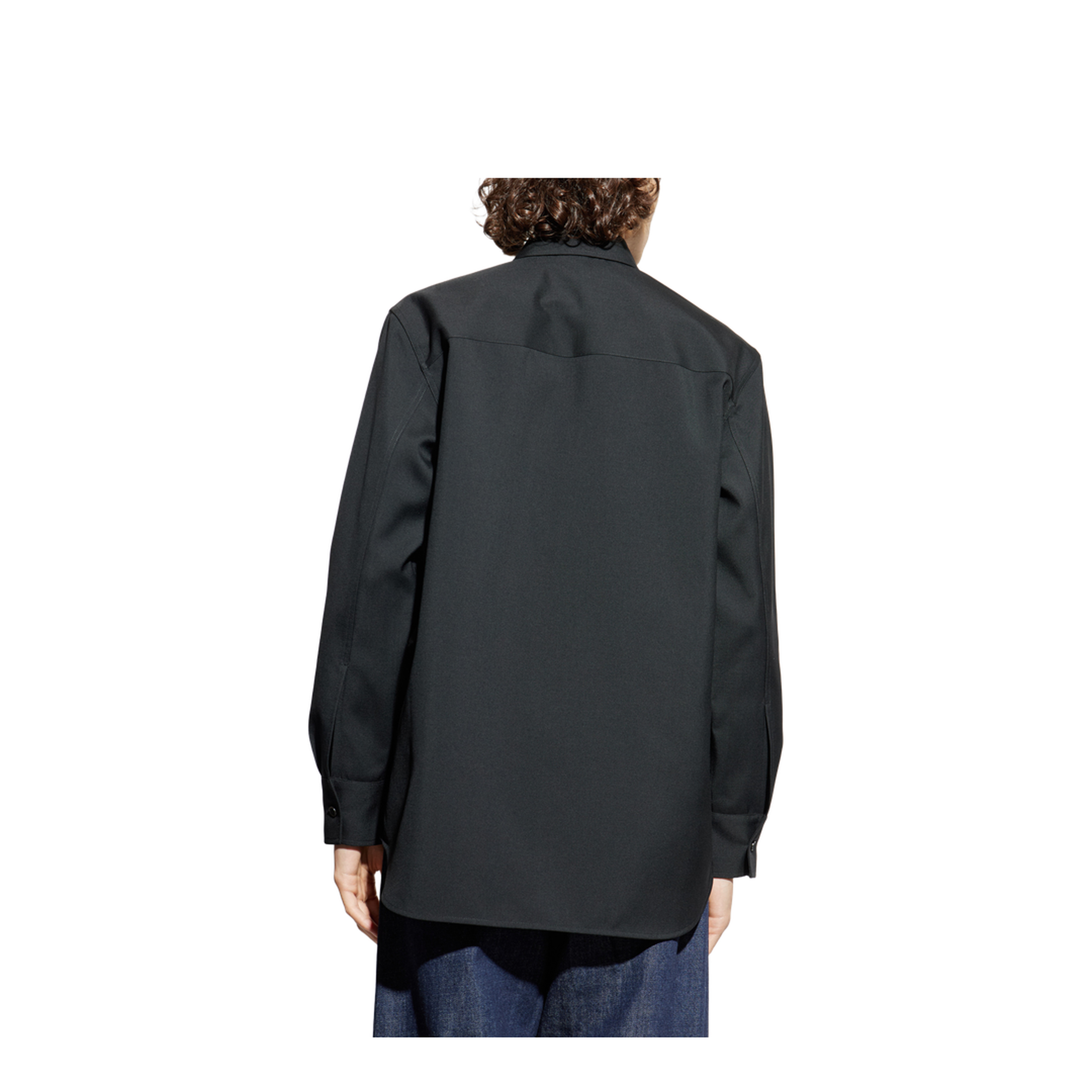Black Wool Shirt