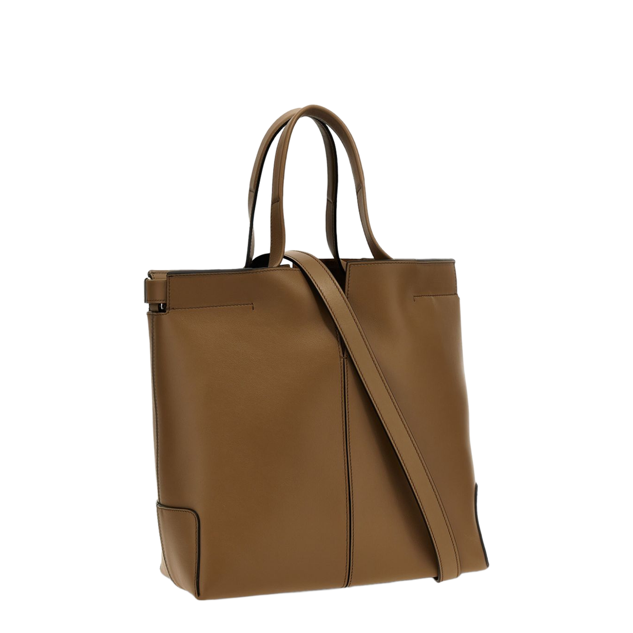 Tod’s Di Bag Folio Small Leather Shopping Bag - Cappuccino