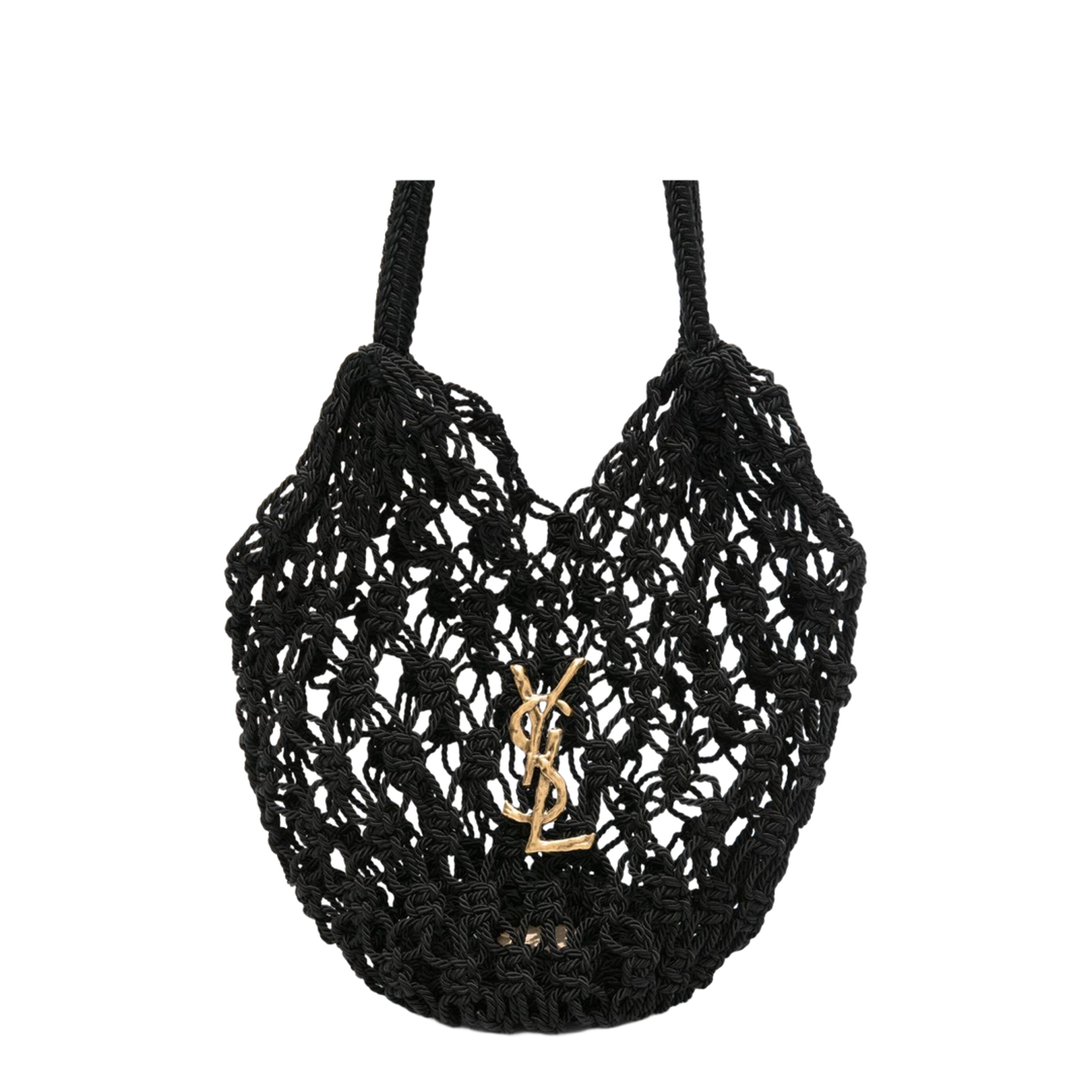 Cassandre Large Crochet Tote Bags - Black