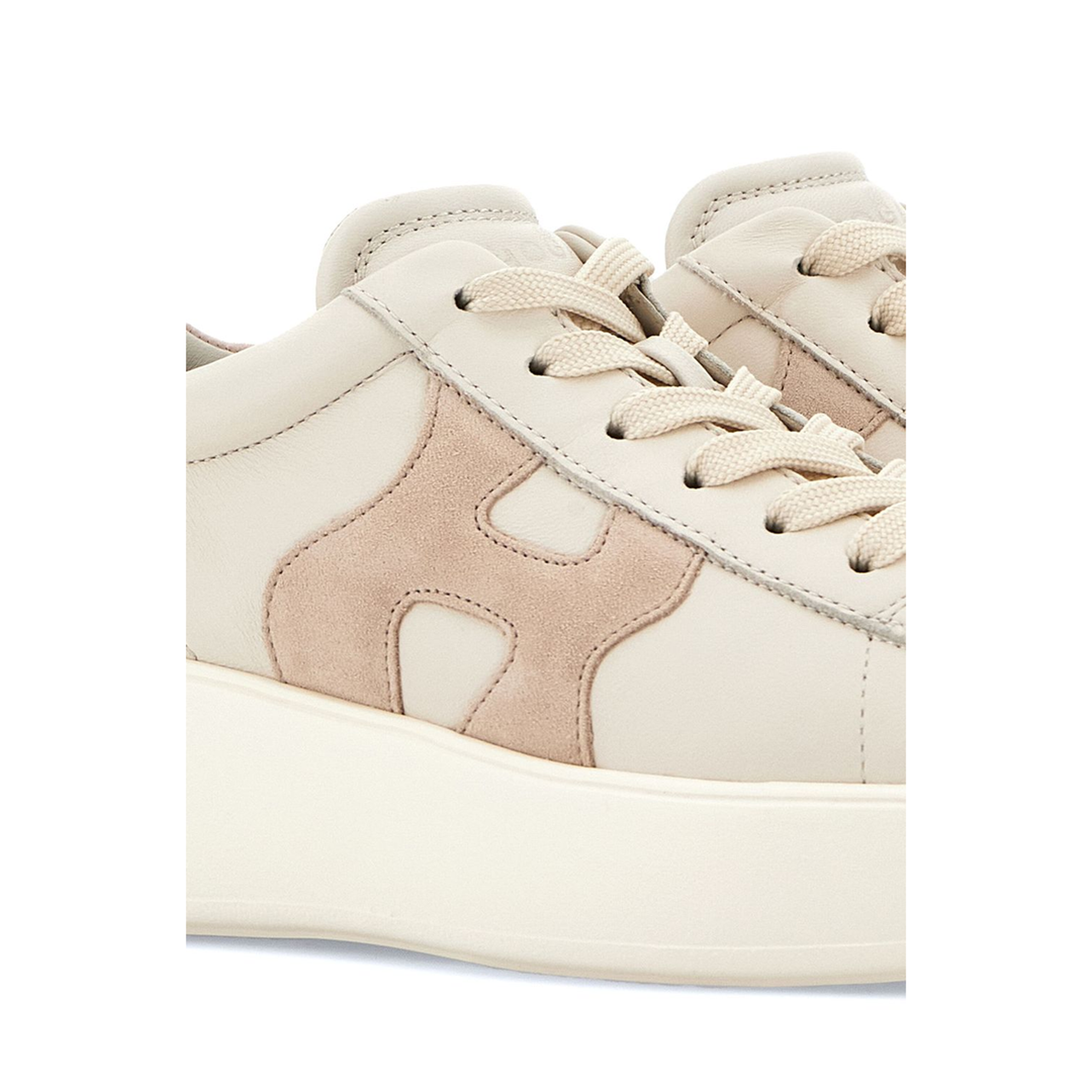 Panelled Design Lace-Up Sneakers