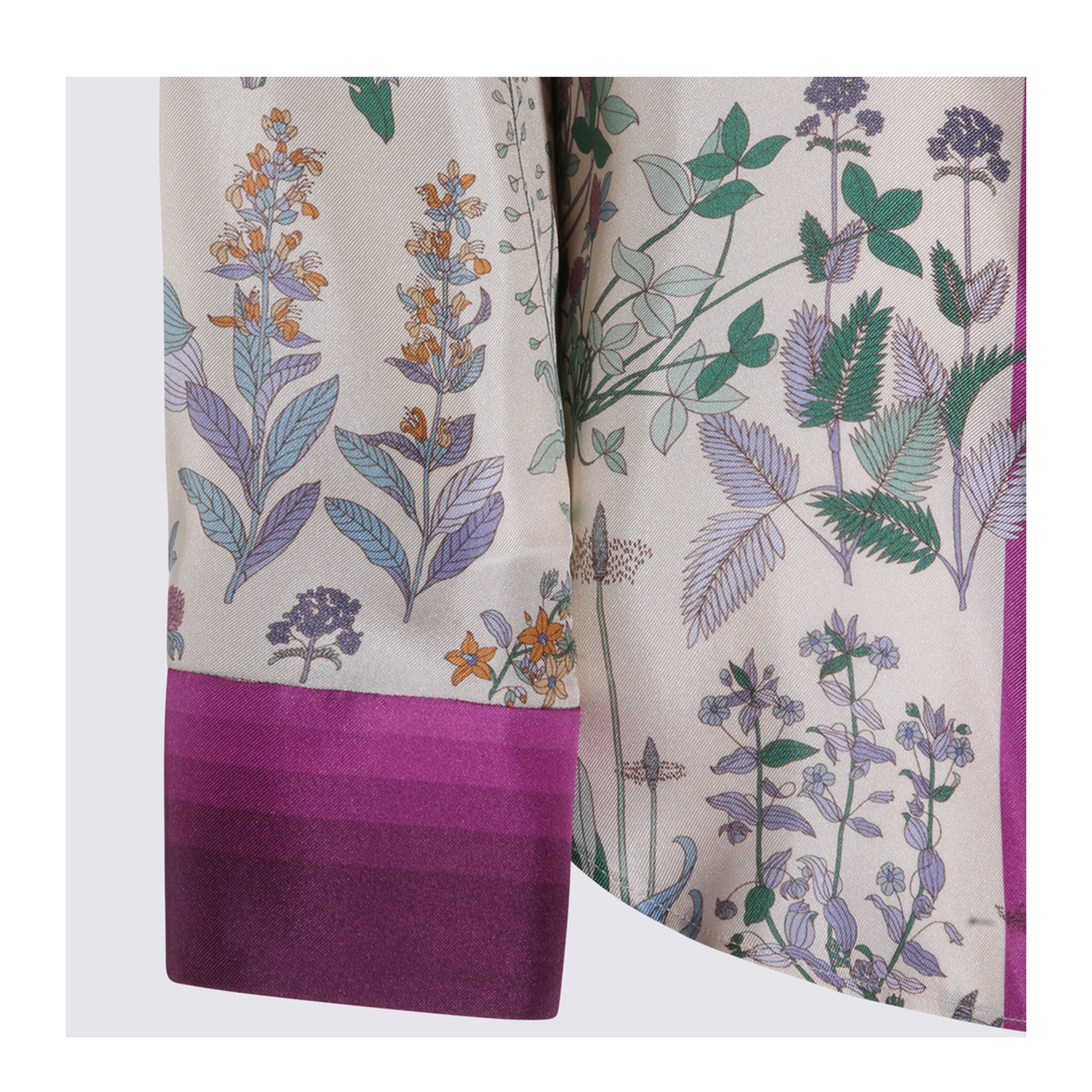 Printed Silk Twill Shirt
