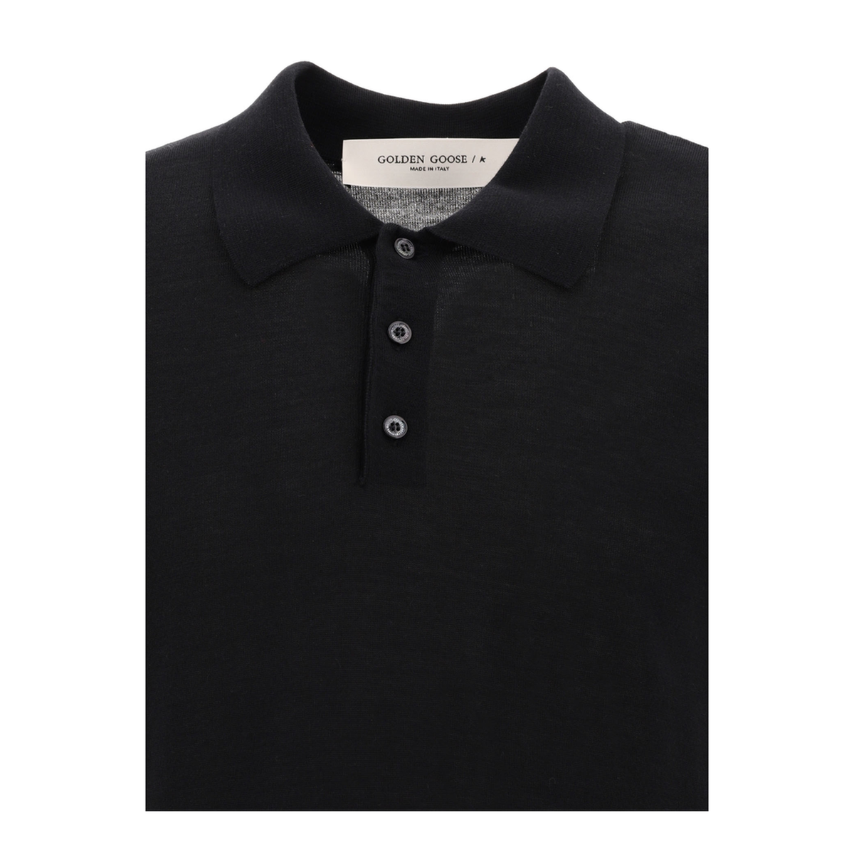 MAYFEYR - Golden Goose - Merino Wool Button Down Polo Shirt - GMP01412P00104190100