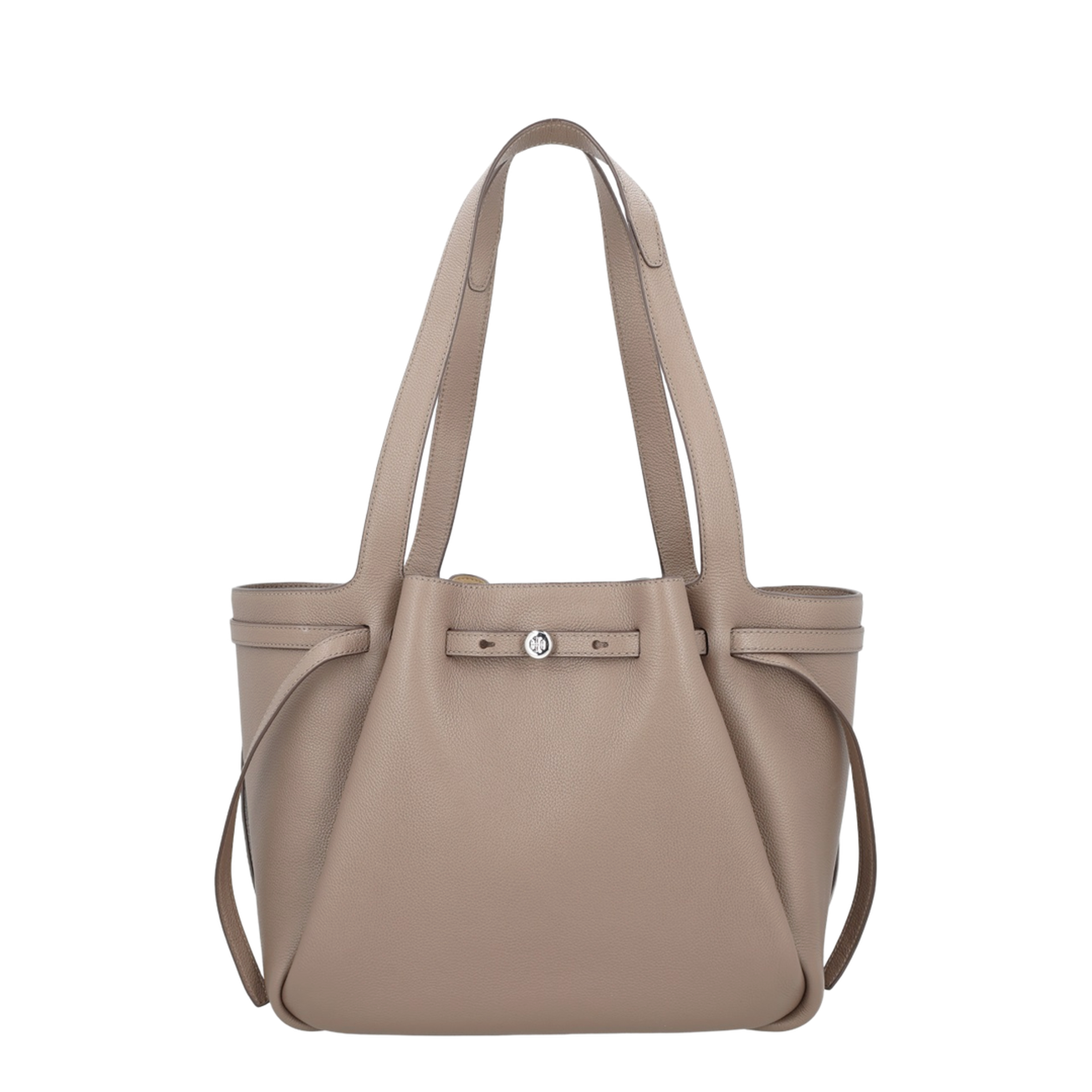 Romy Pebbled Leather Tote - Wild Mushroom