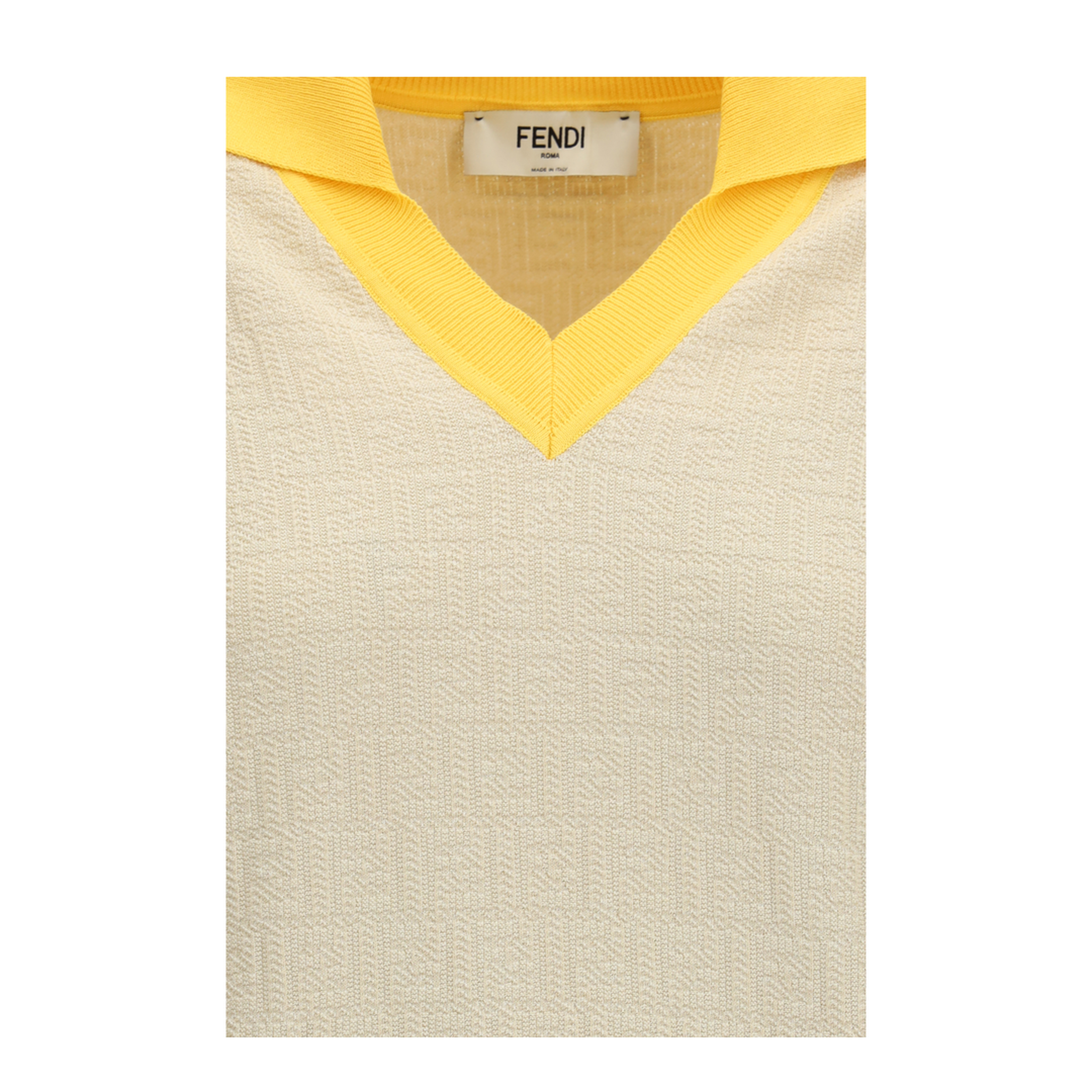 MAYFEYR - Fendi - Cotton And Silk Sweater With Logo - FZXE95AW4S