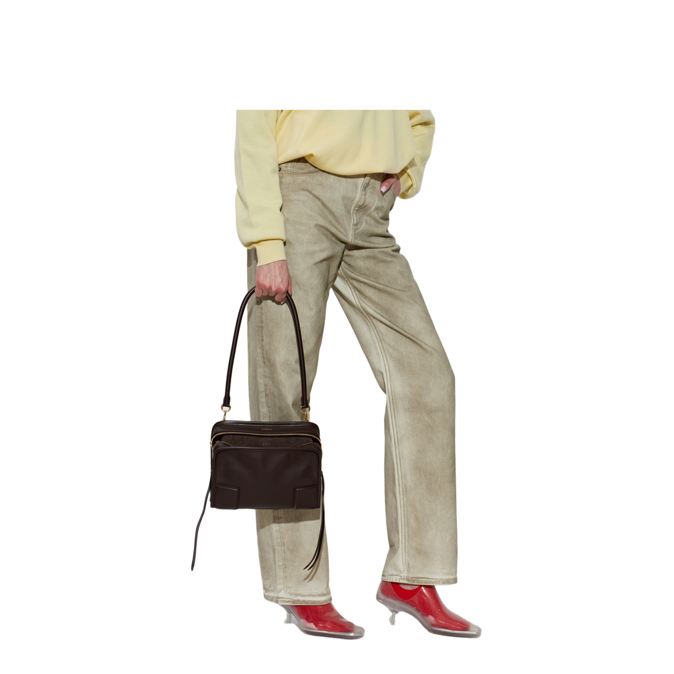 MAYFEYR - Loewe - Amazona Small Handbag - A039AS0X010DARKCHESTNUT