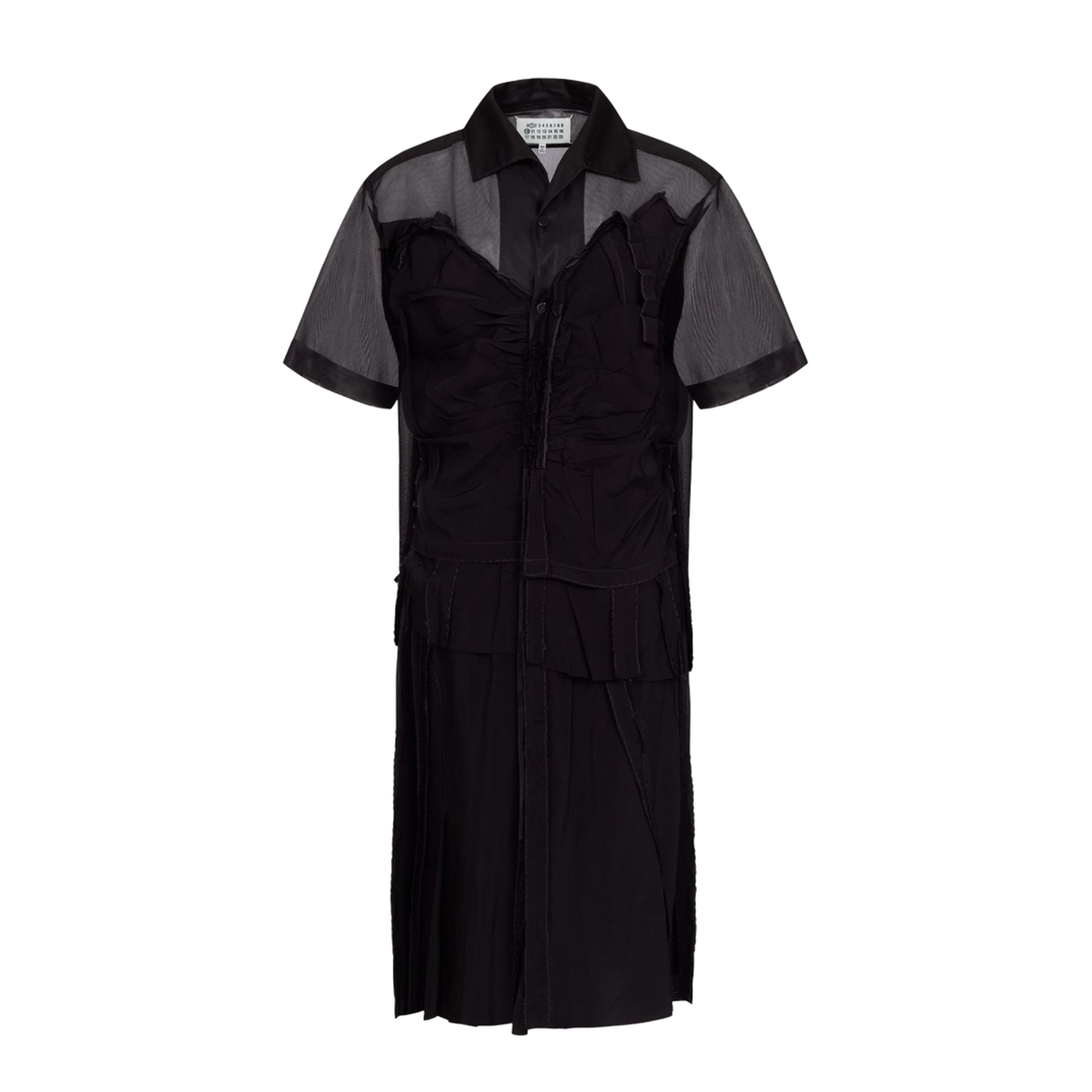 Black Mesh Design Dress