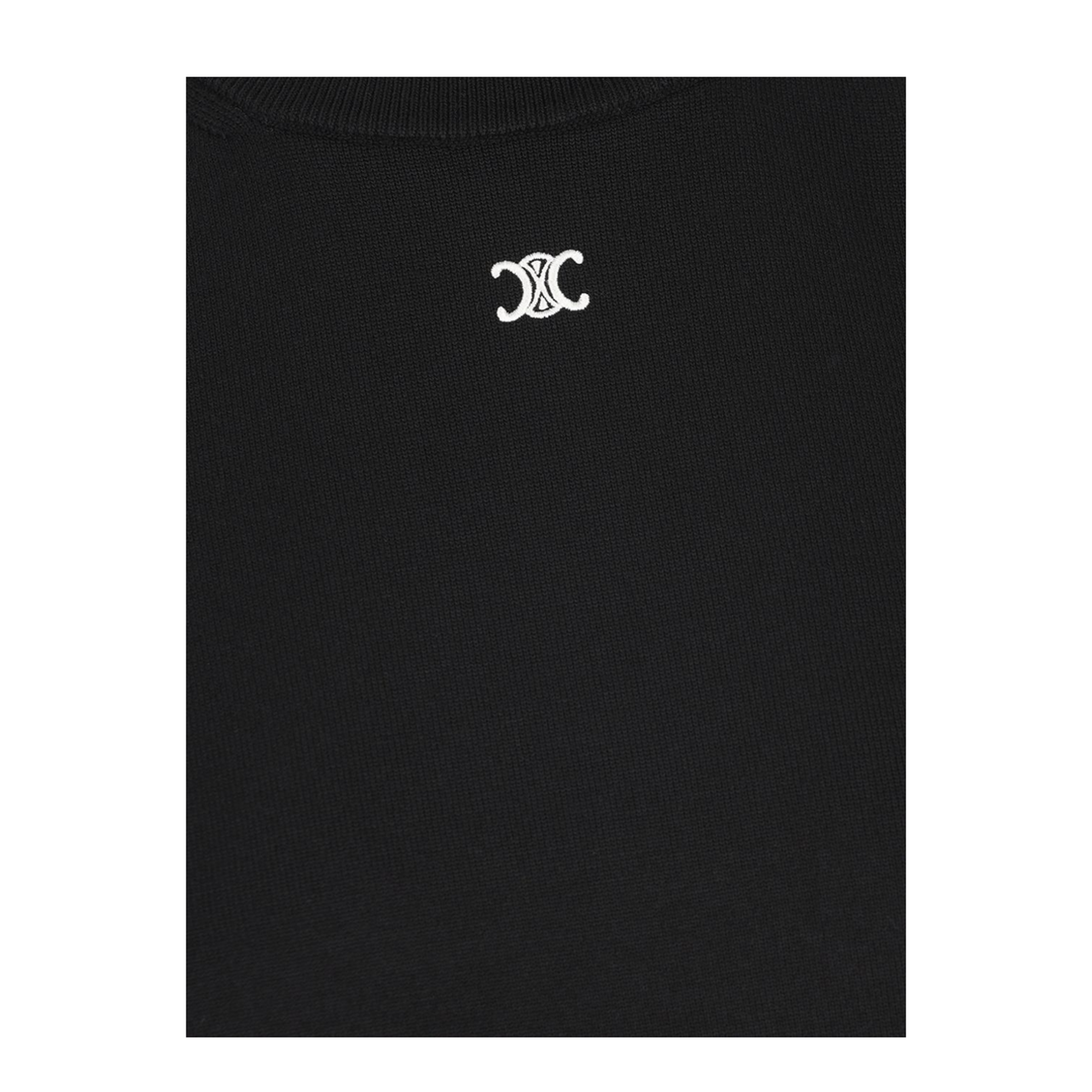 Crew Neck Waistcoat In Black