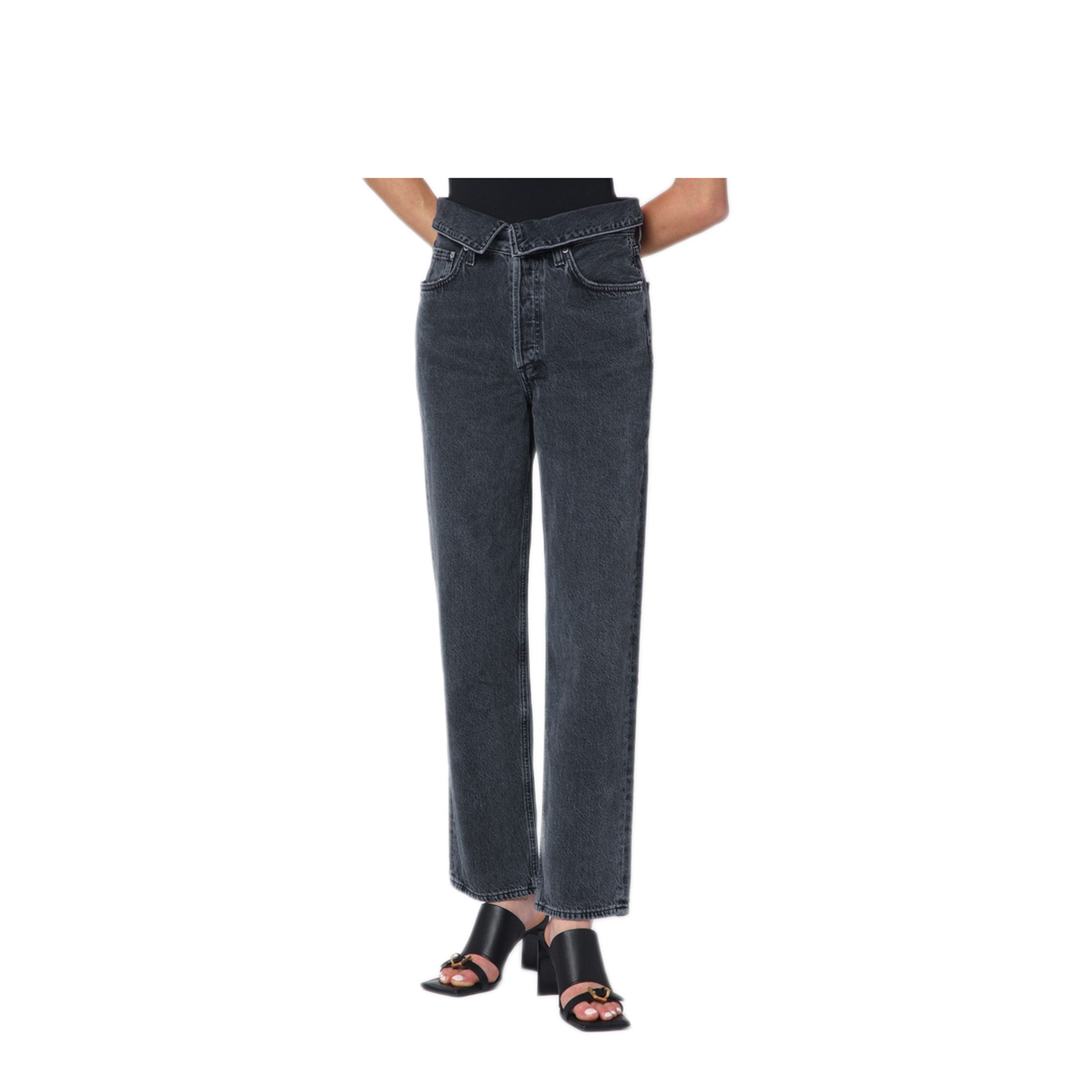 MAYFEYR - Agolde - Echo Jeans In Grey Zefiro - A2491818ZYR
