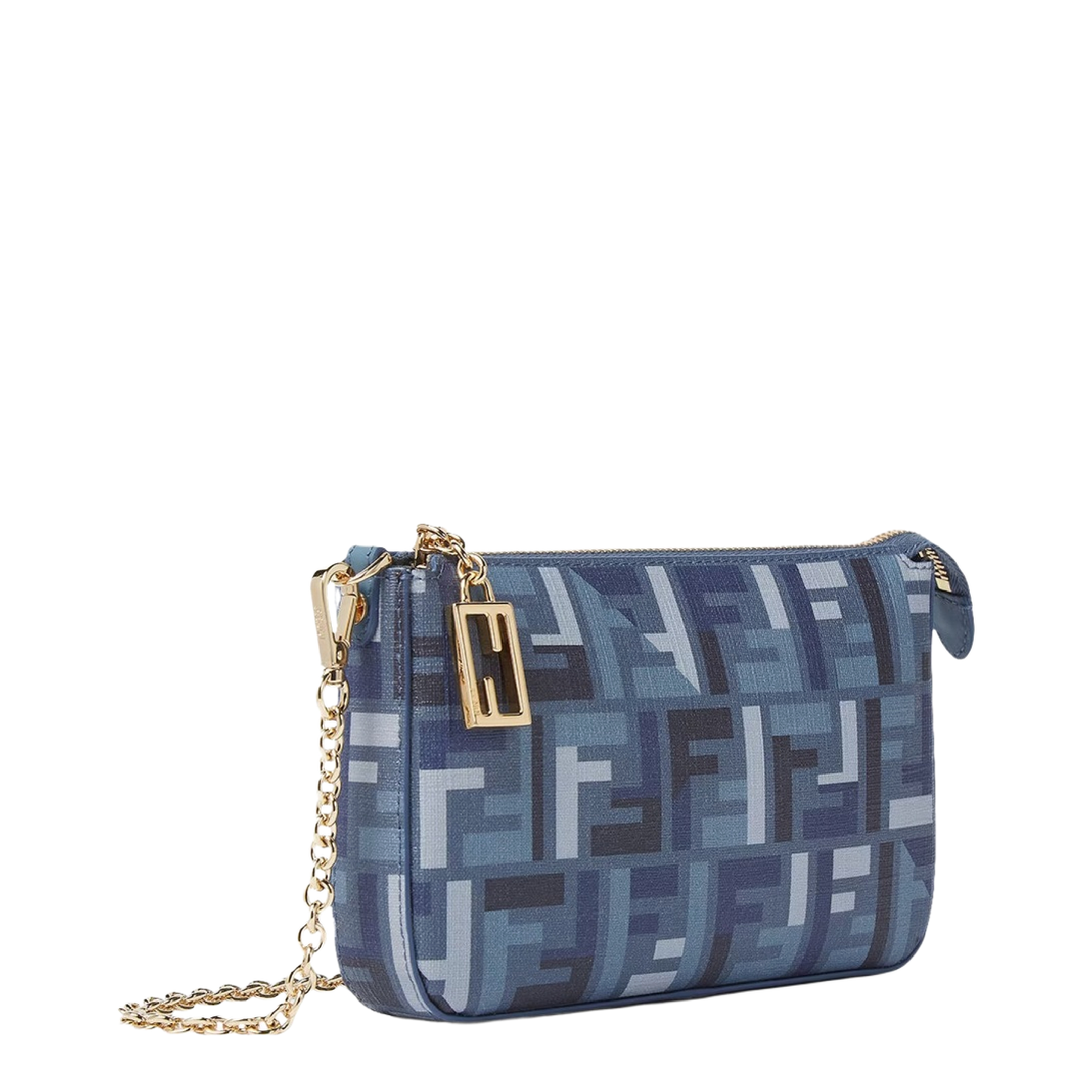 Baguette Canvas Clutch - Navy Blue
