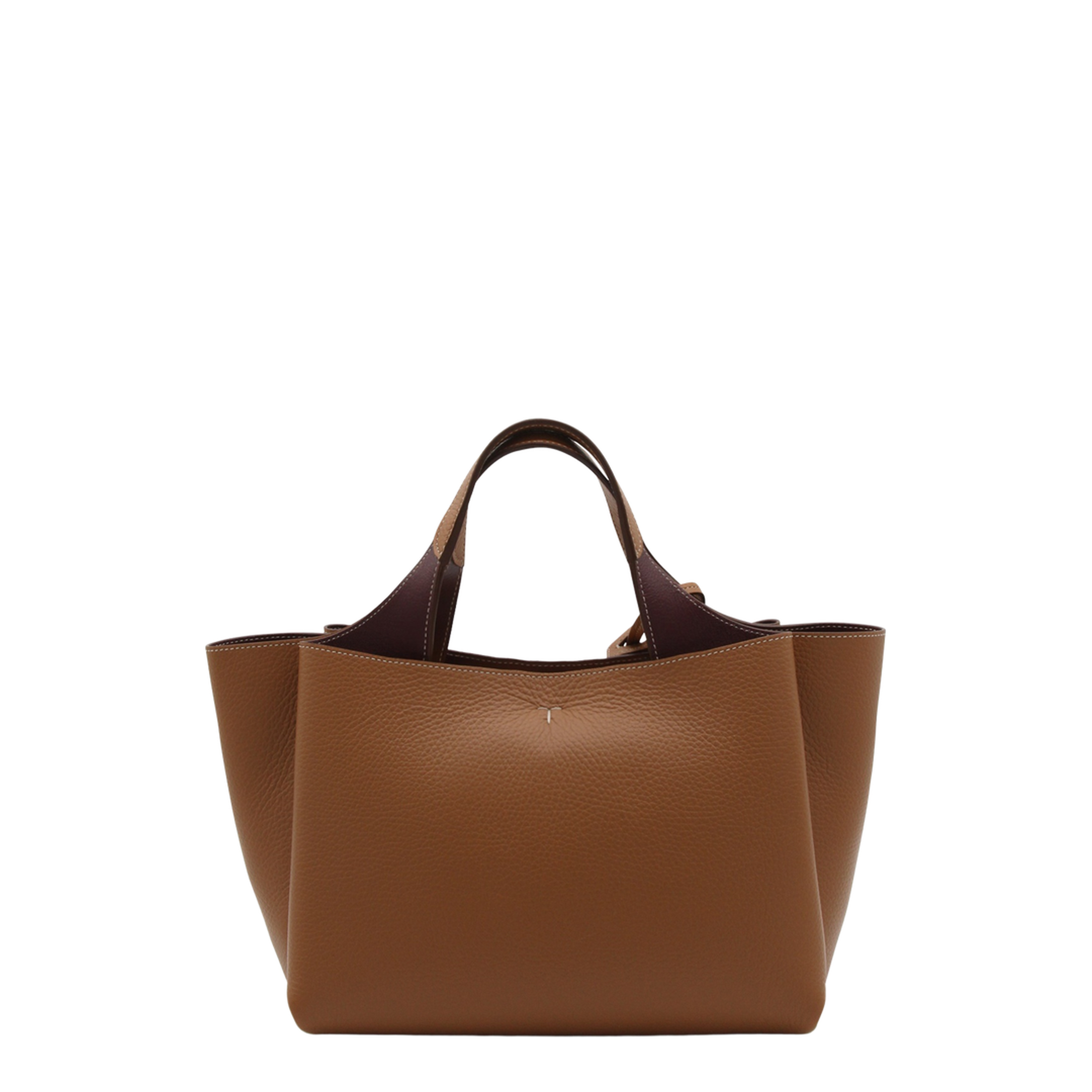 T Timeless Mini Calfskin Top-Handle Bag - Kenya Bordeaux
