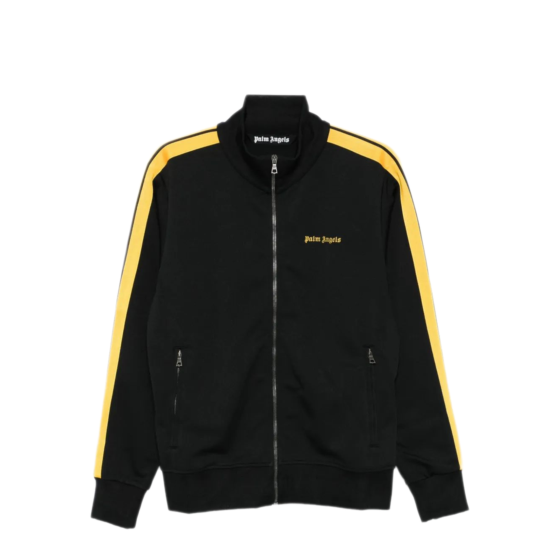 MAYFEYR - Palm Angels - Classic Logo Color Track Jacket Black - Yellow - PMBD058F25FAB0011018