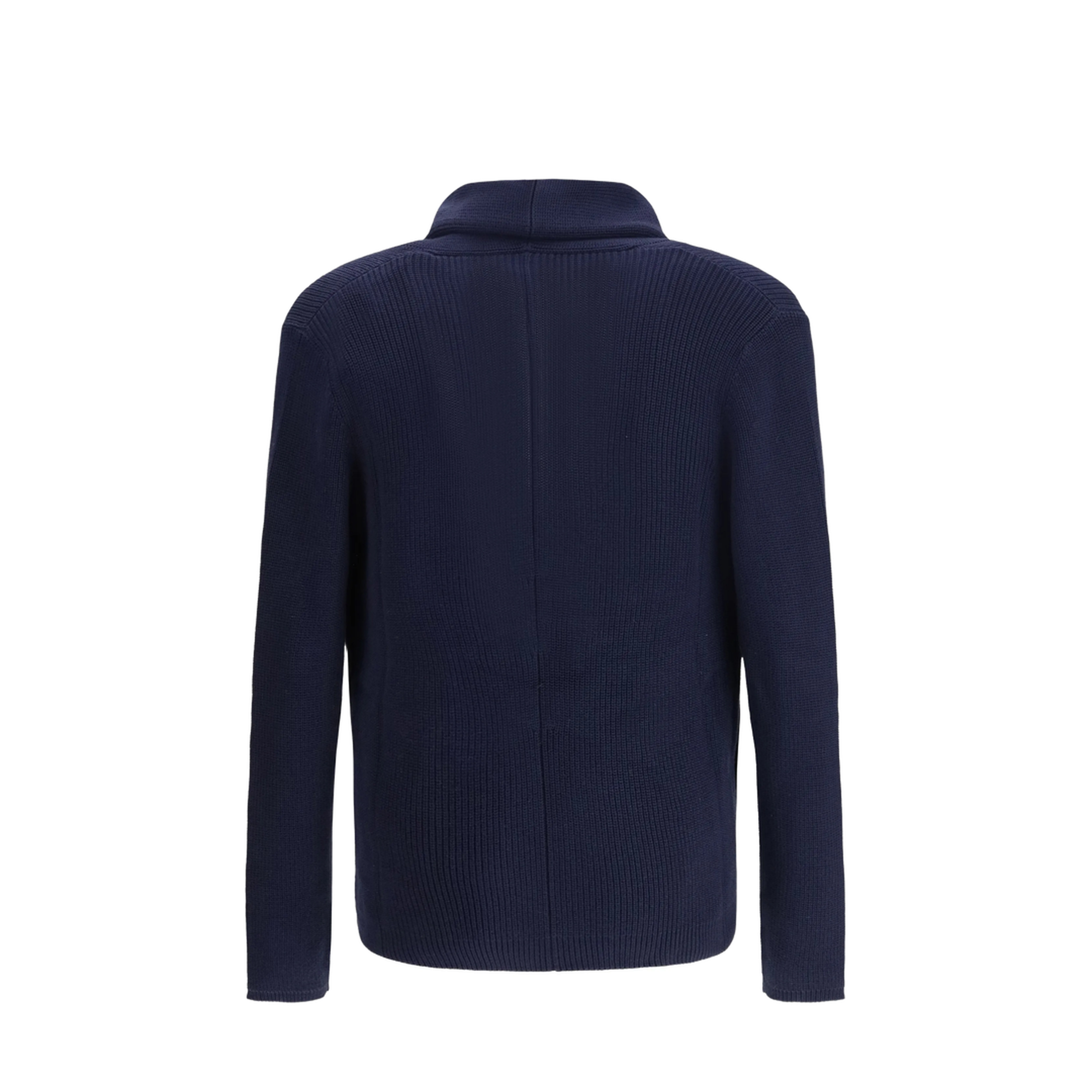 Men's Shawl Collar Cardigan Navy Blue