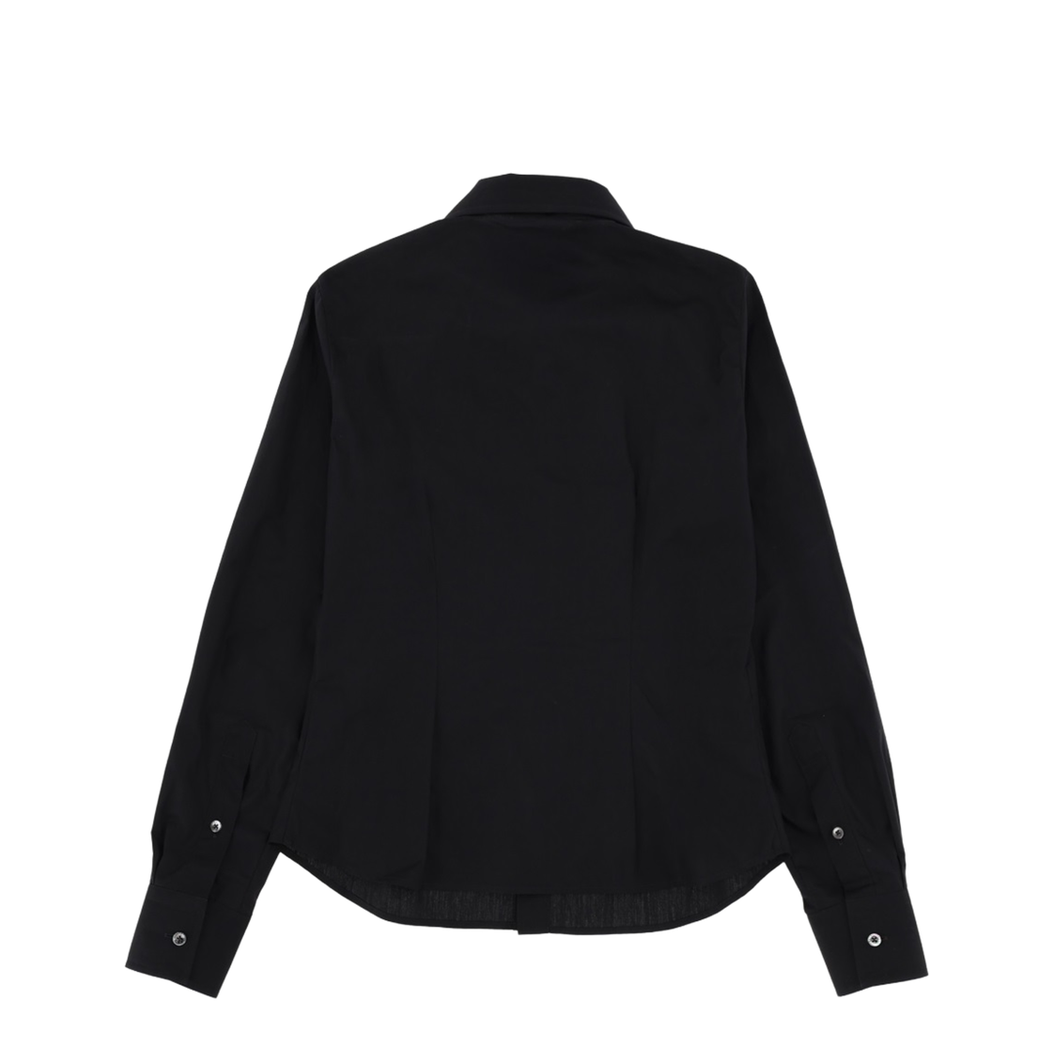 Collared Cotton Shirt In White