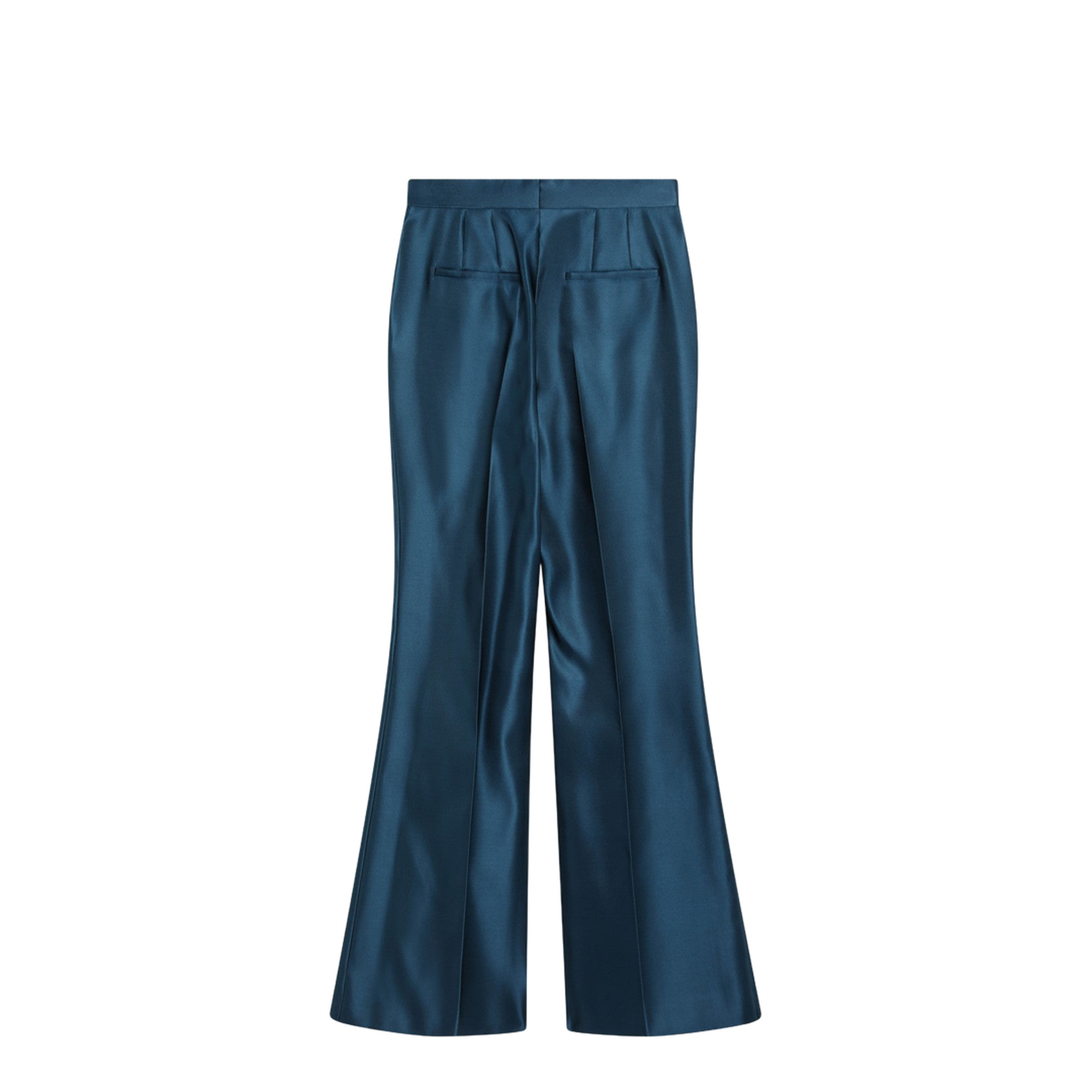 Trousers Silk Blue