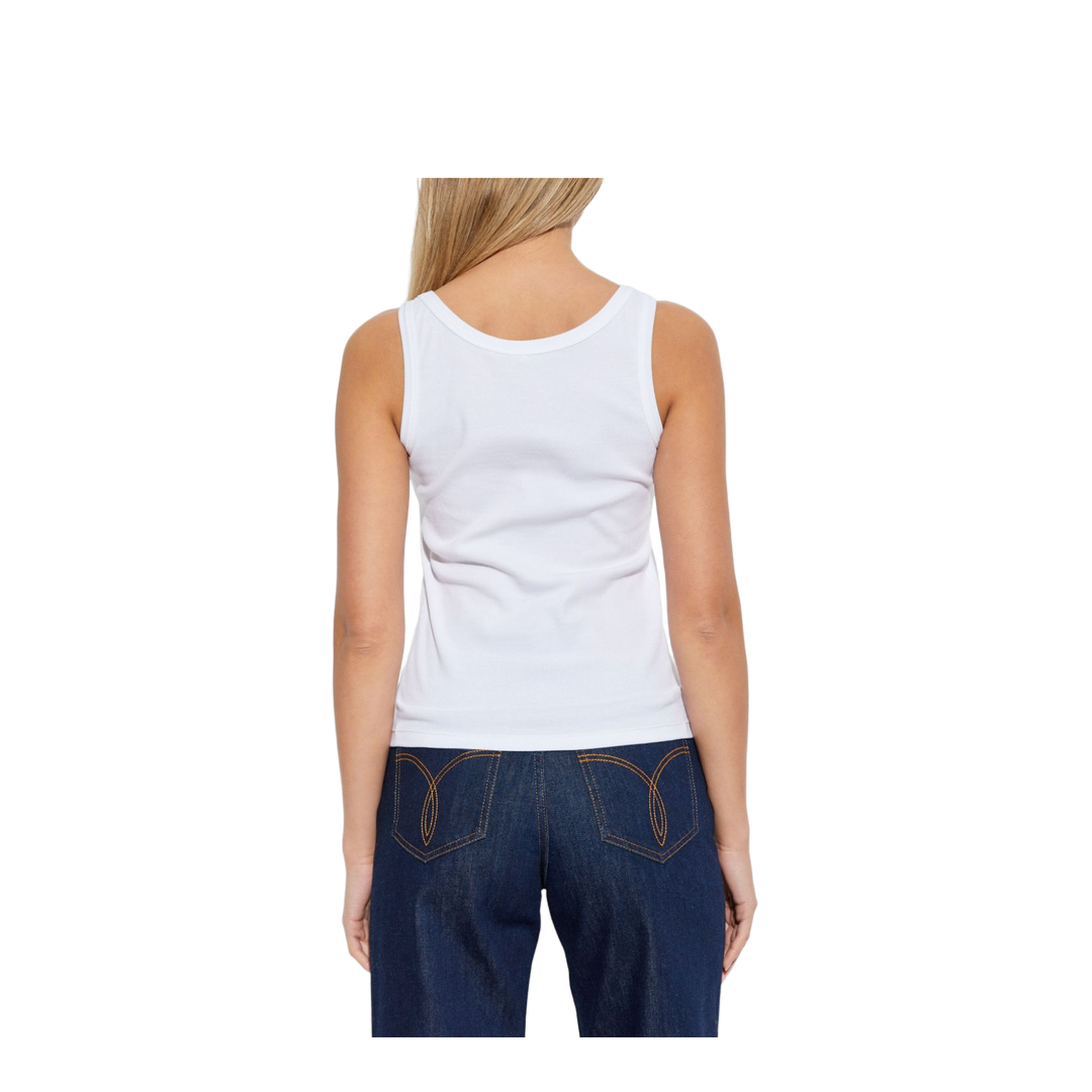 90s Vintage Logo Tank Top White